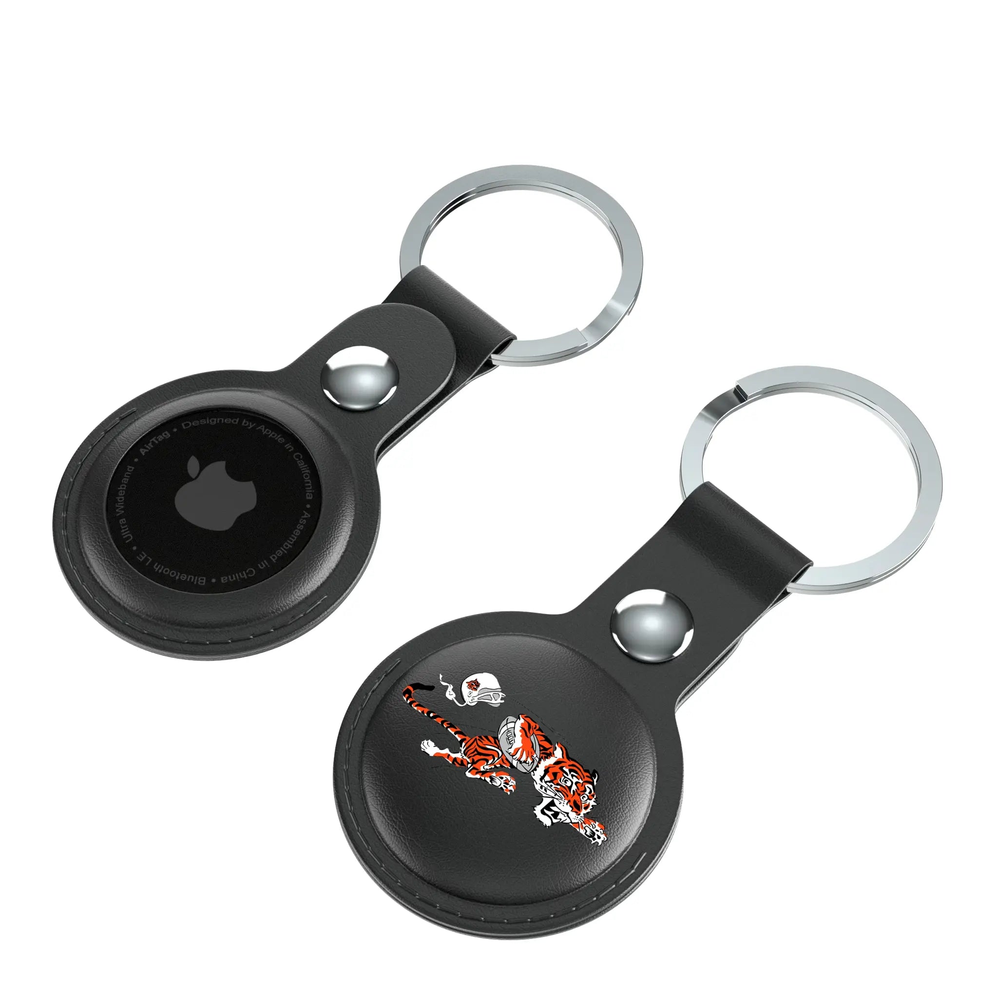 Cincinnati Bengals Historic Collection Insignia Black Airtag Holder 2-Pack
