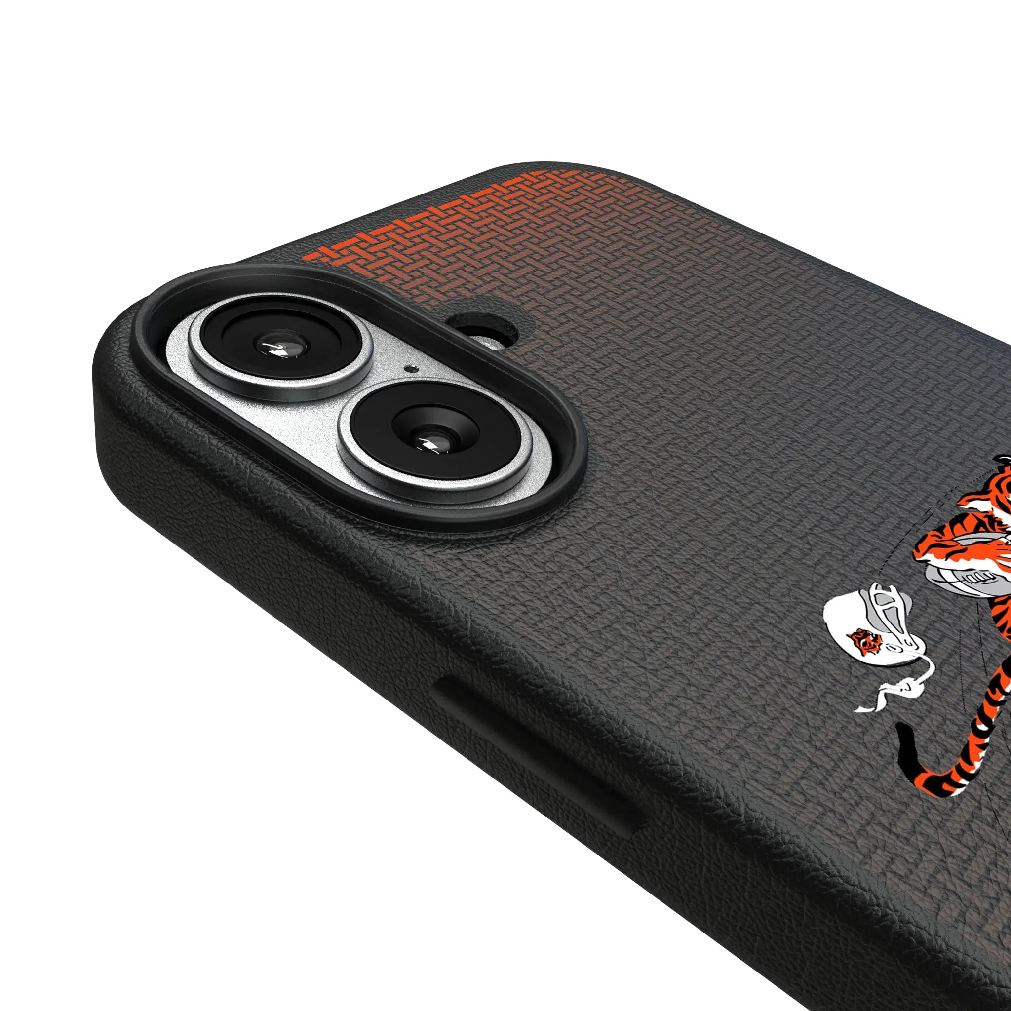 Cincinnati Bengals Historic Collection Linen MagSafe Compatible Phone Case for Apple iPhone