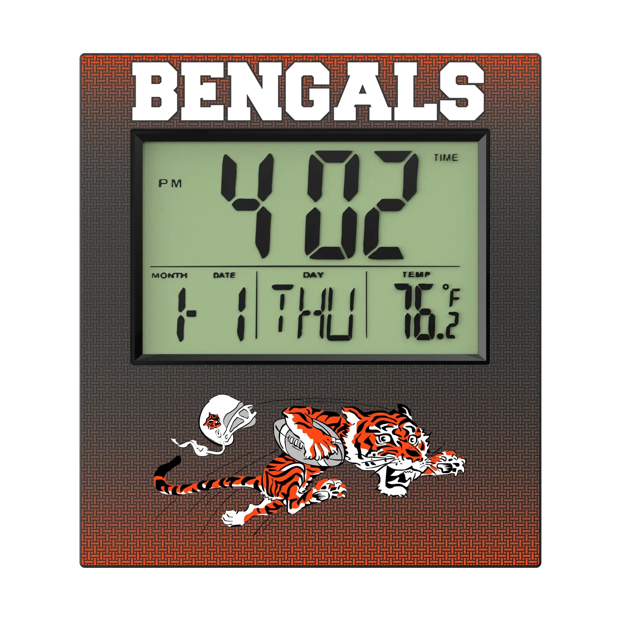 Cincinnati Bengals Historic Collection Linen Wall Clock
