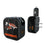 Cincinnati Bengals Historic Collection Text Backdrop 2 in 1 USB A/C Charger