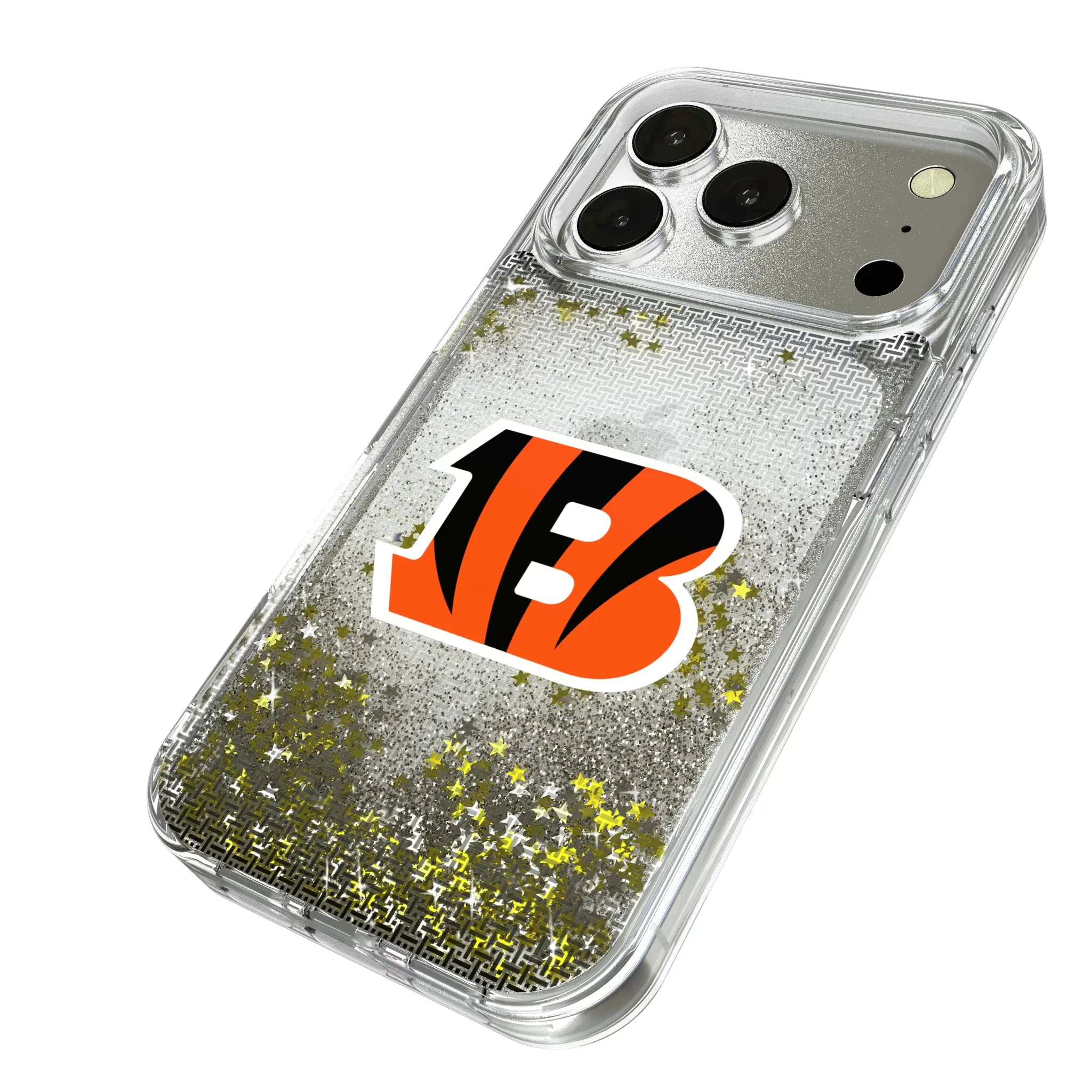 Cincinnati Bengals Linen Glitter Phone Case