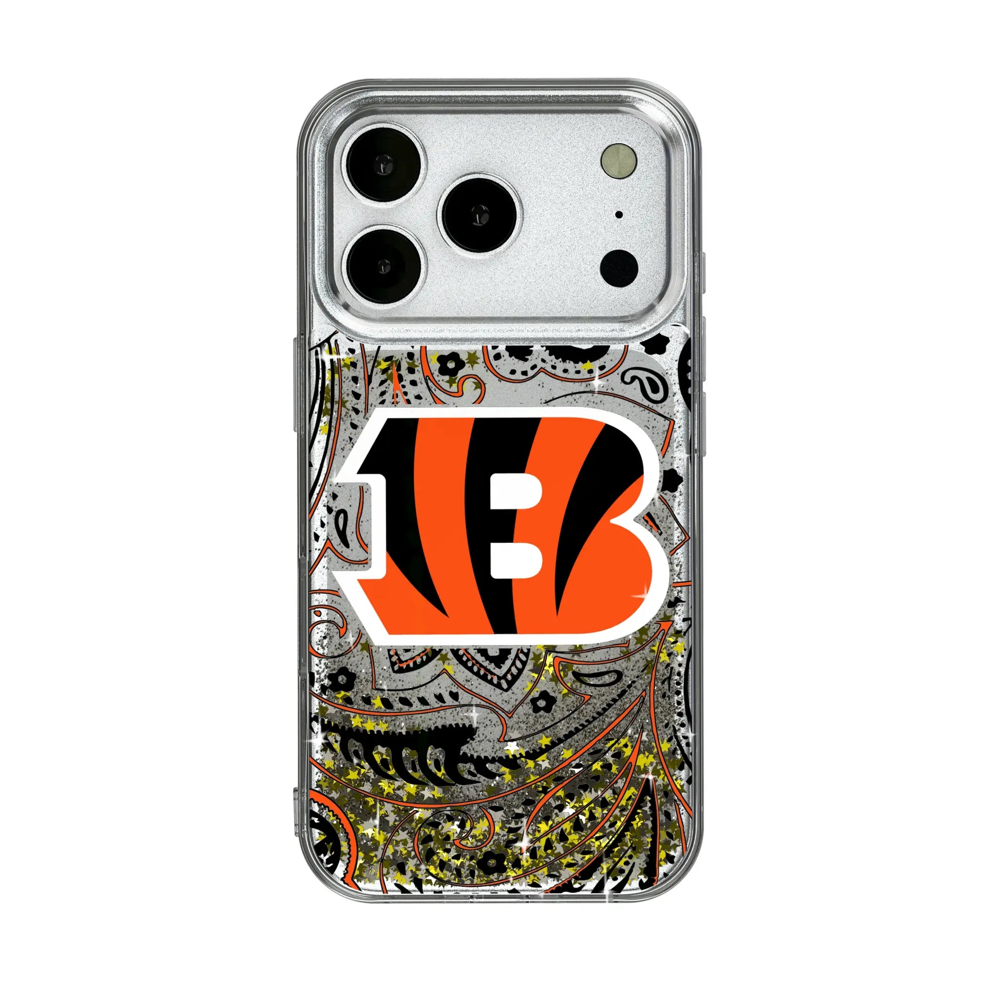 Cincinnati Bengals Paisley Glitter Phone Case