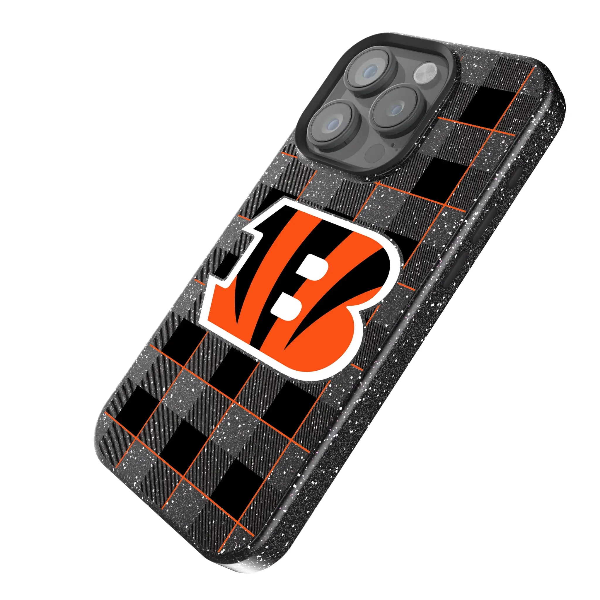 Cincinnati Bengals Plaid Bling Phone Case