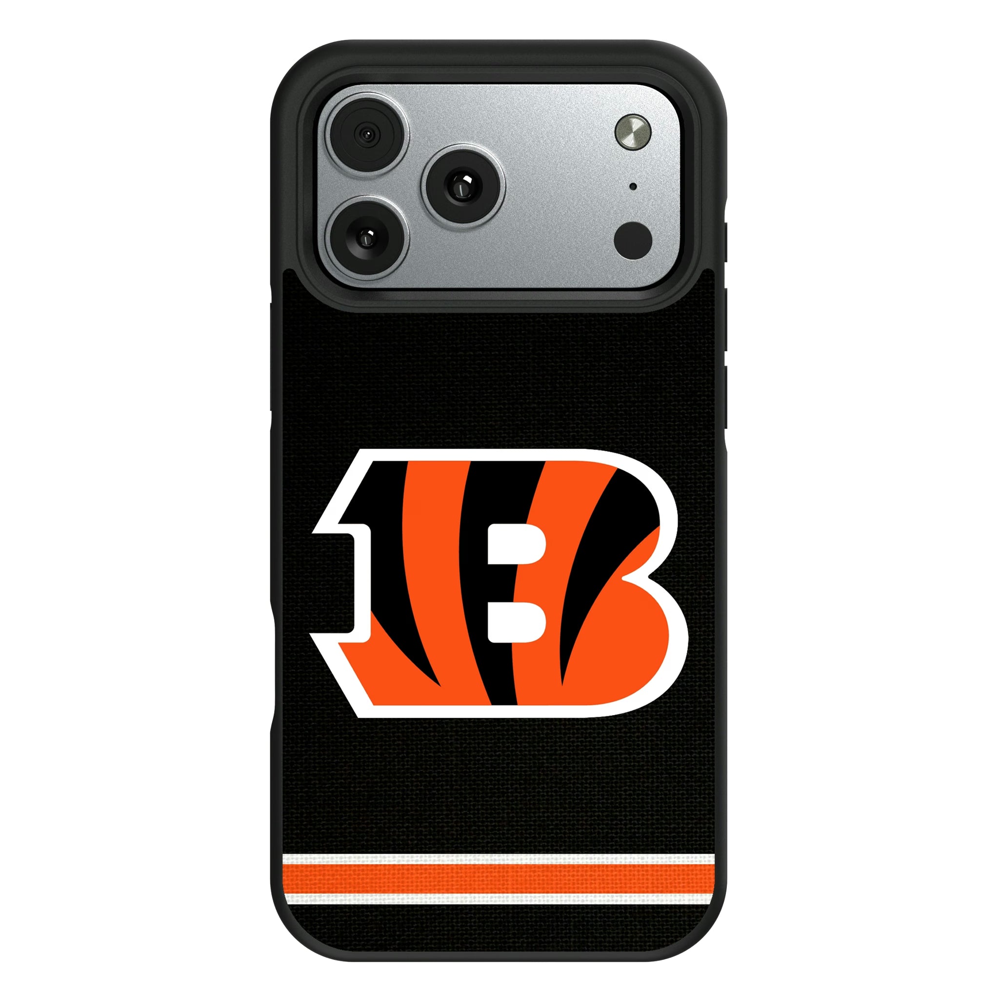 Cincinnati Bengals Stripe Bump Phone Case - Sports Gifts, Sports Memorabilia, Sports Collectibles, Fan Shop