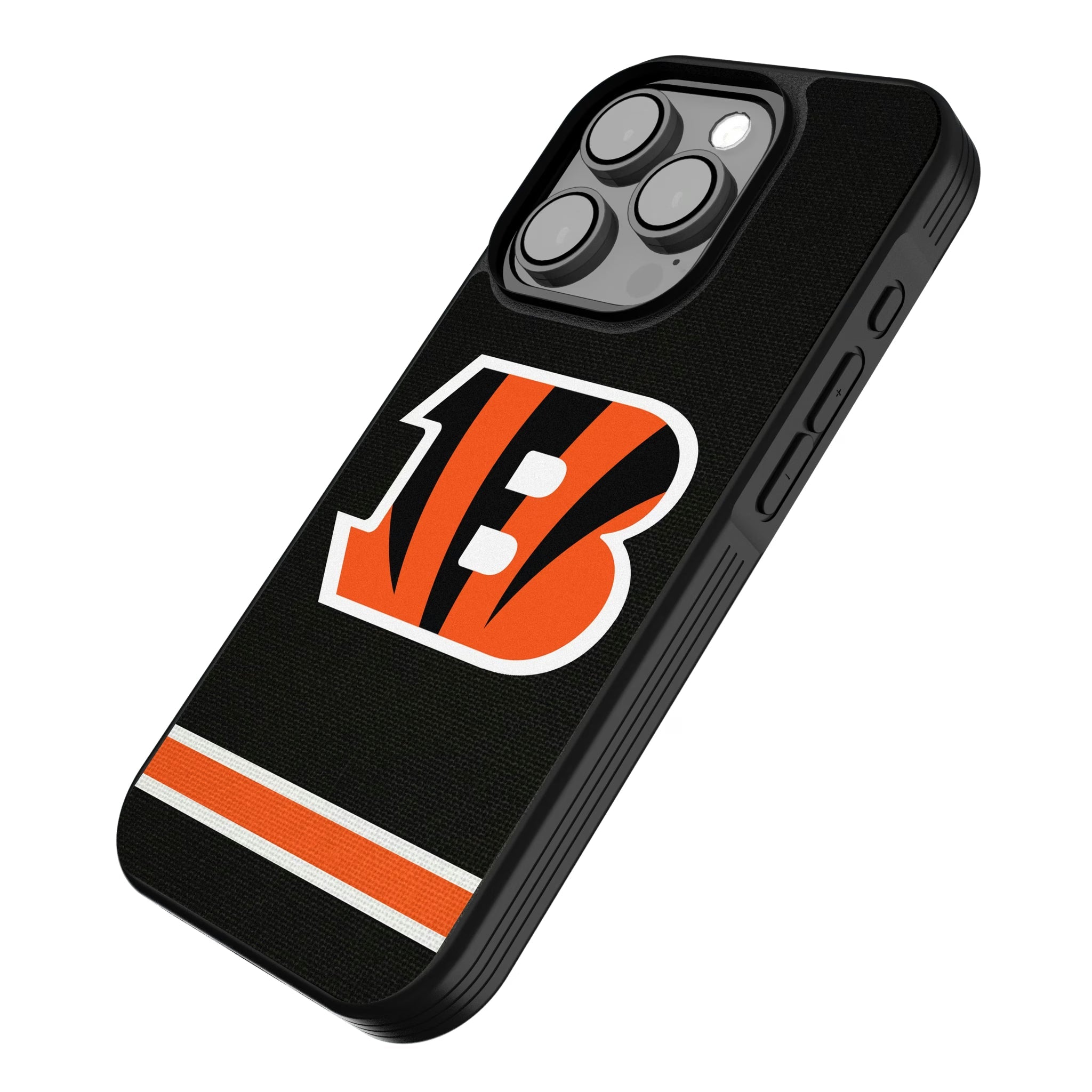 Cincinnati Bengals Stripe Bump Phone Case - Sports Gifts, Sports Memorabilia, Sports Collectibles, Fan Shop