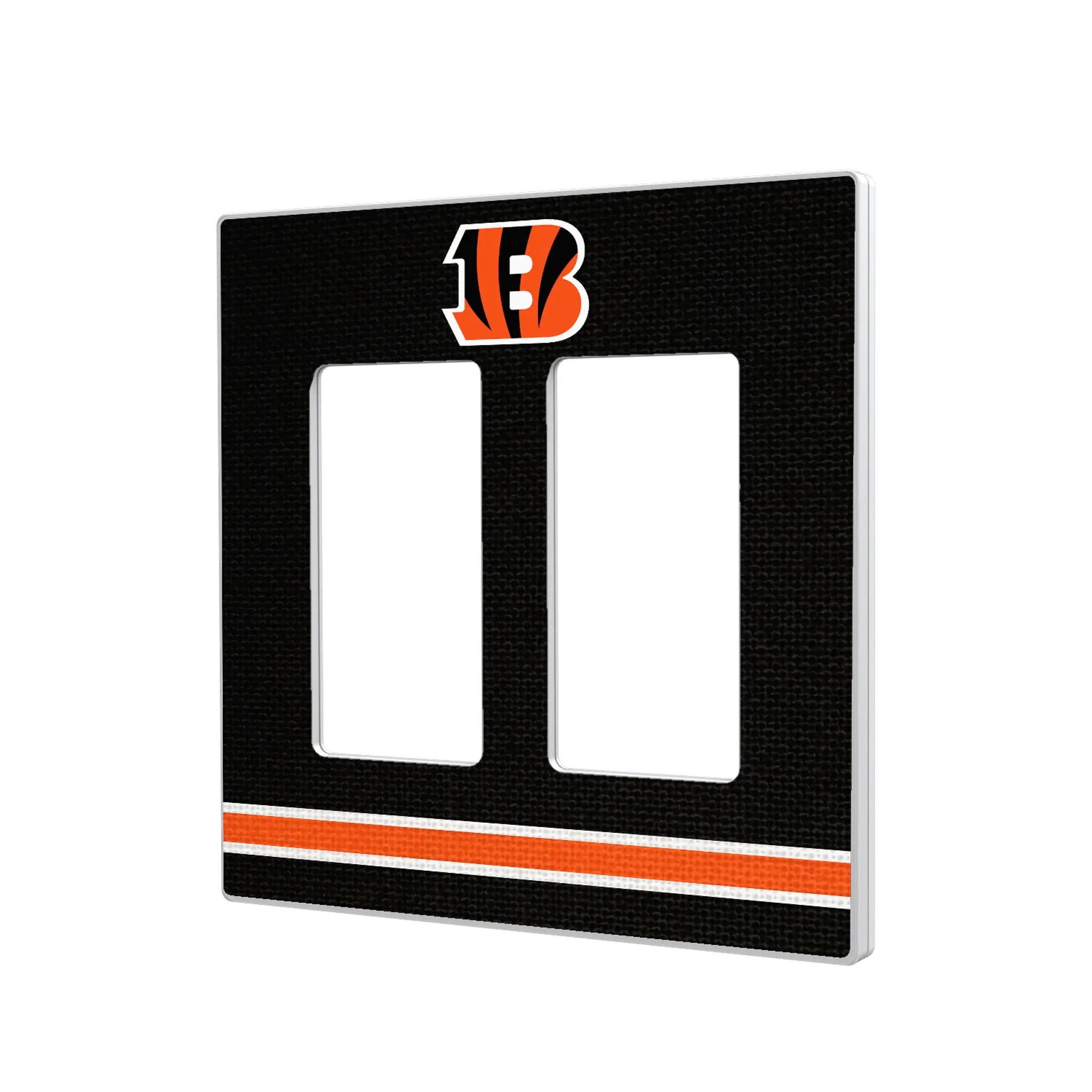 Cincinnati Bengals Stripe Hidden-Screw Light Switch Plate