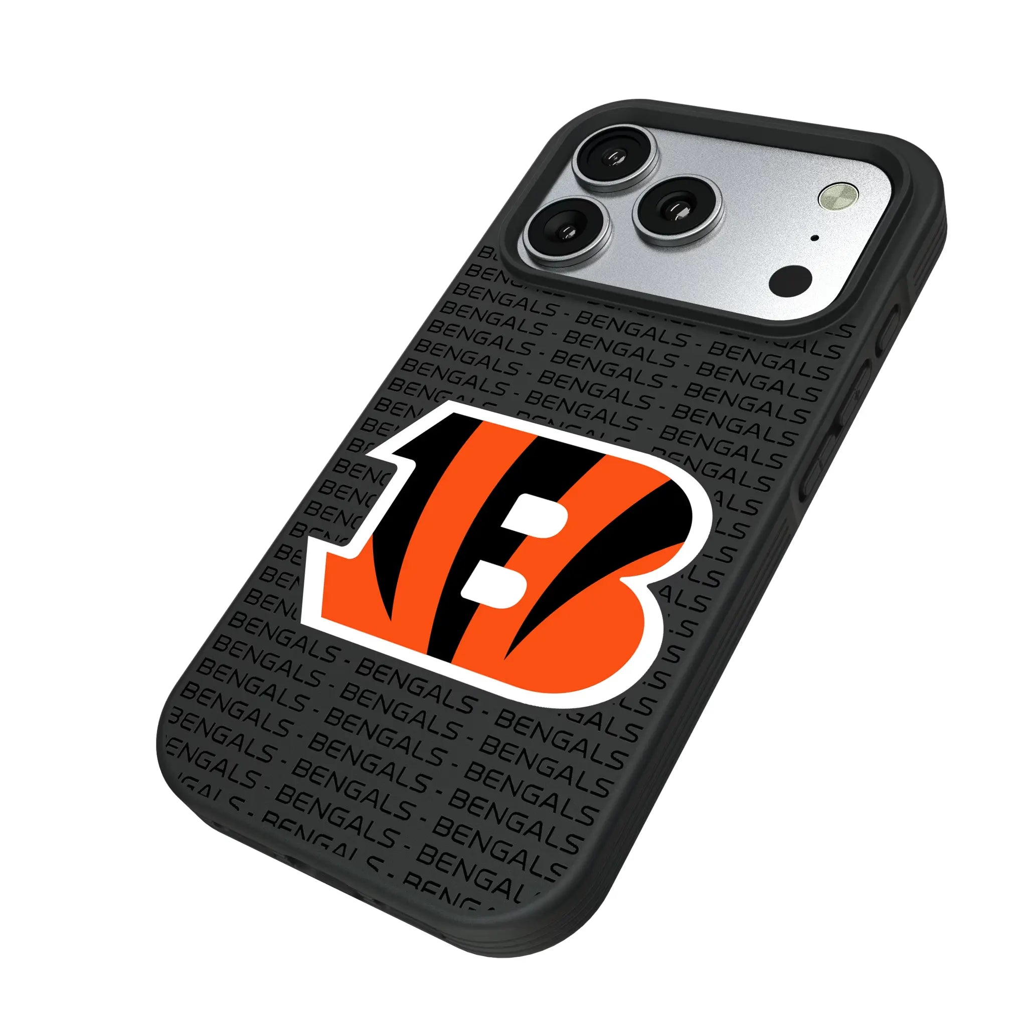 Cincinnati Bengals Text Backdrop Bump Phone Case