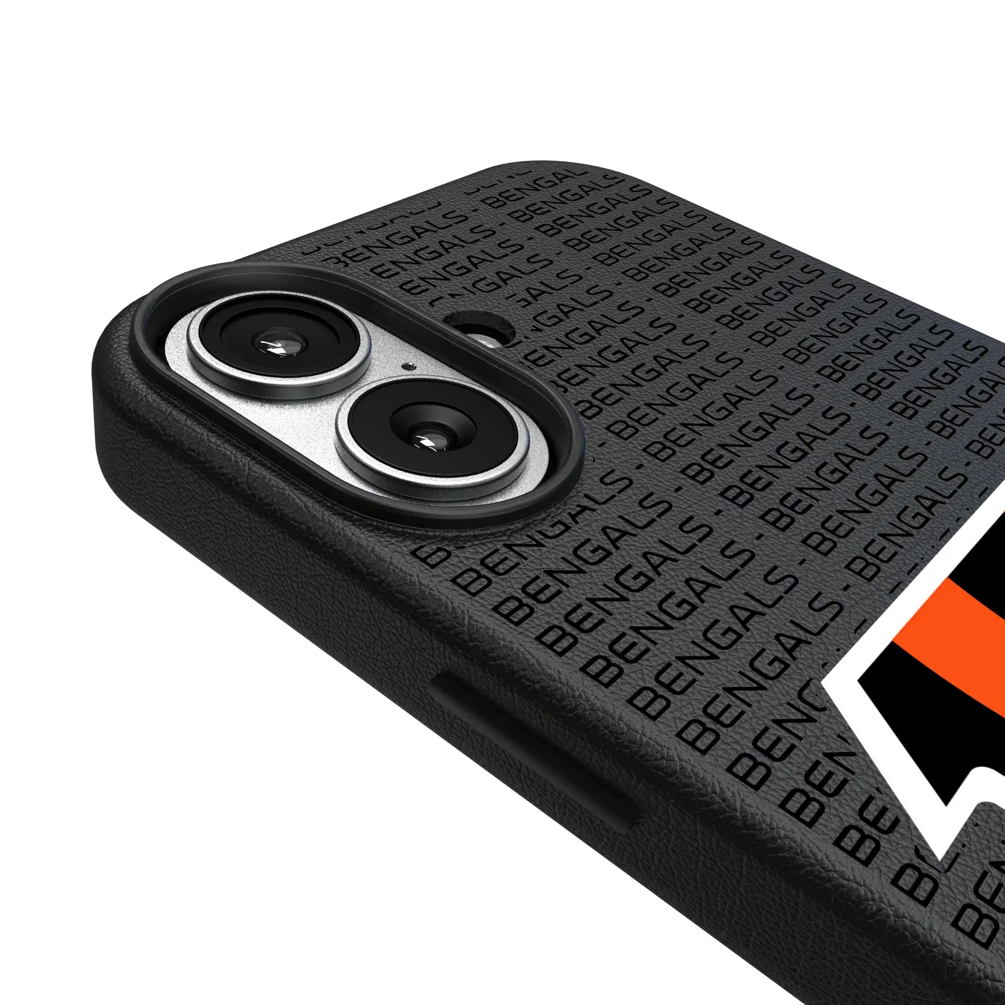 Cincinnati Bengals Text Backdrop MagSafe Compatible Phone Case for Apple iPhone