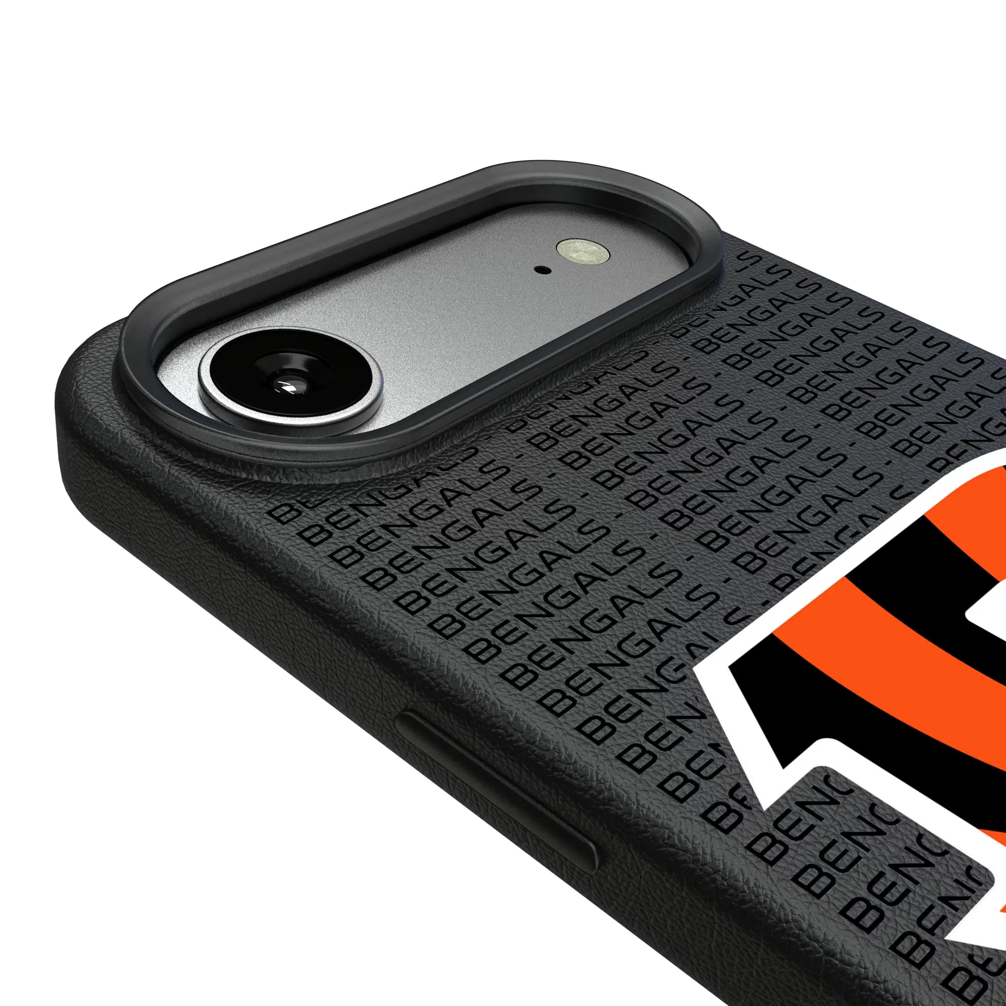 Cincinnati Bengals Text Backdrop MagSafe Compatible Phone Case for Apple iPhone