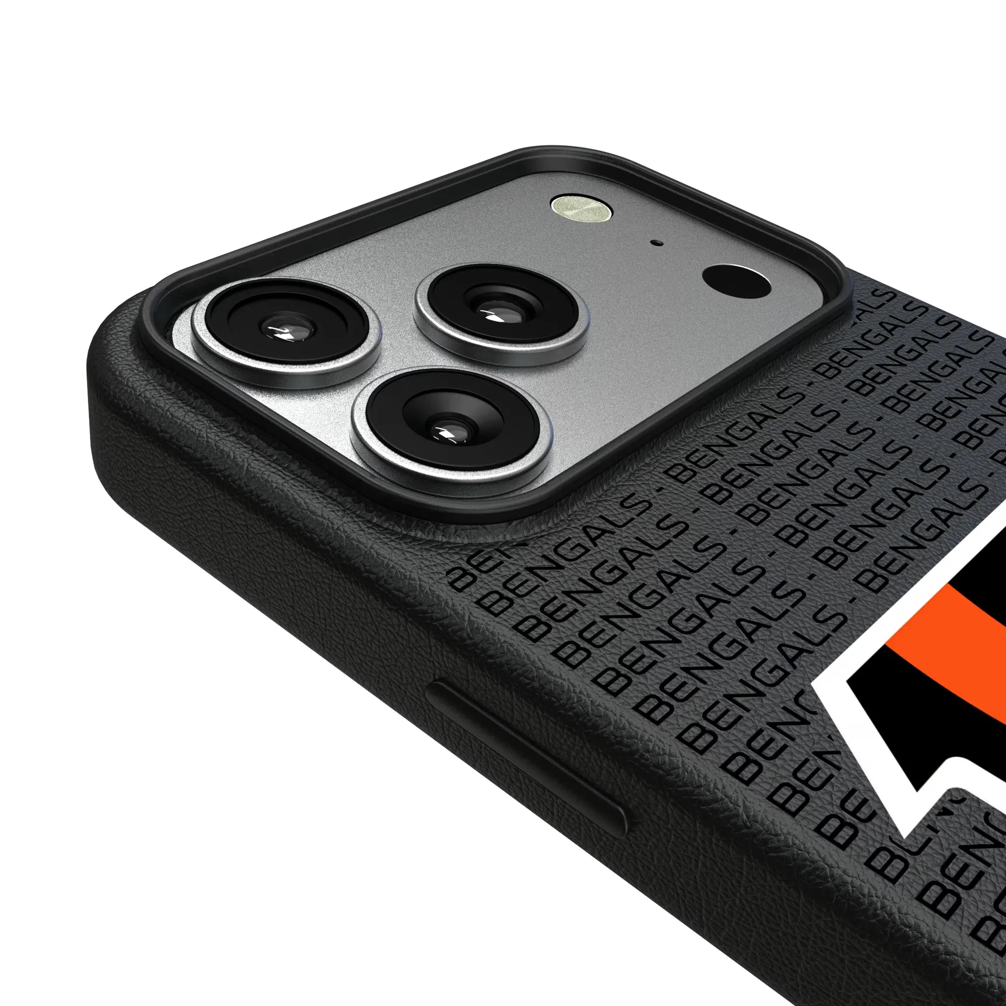 Cincinnati Bengals Text Backdrop MagSafe Compatible Phone Case for Apple iPhone