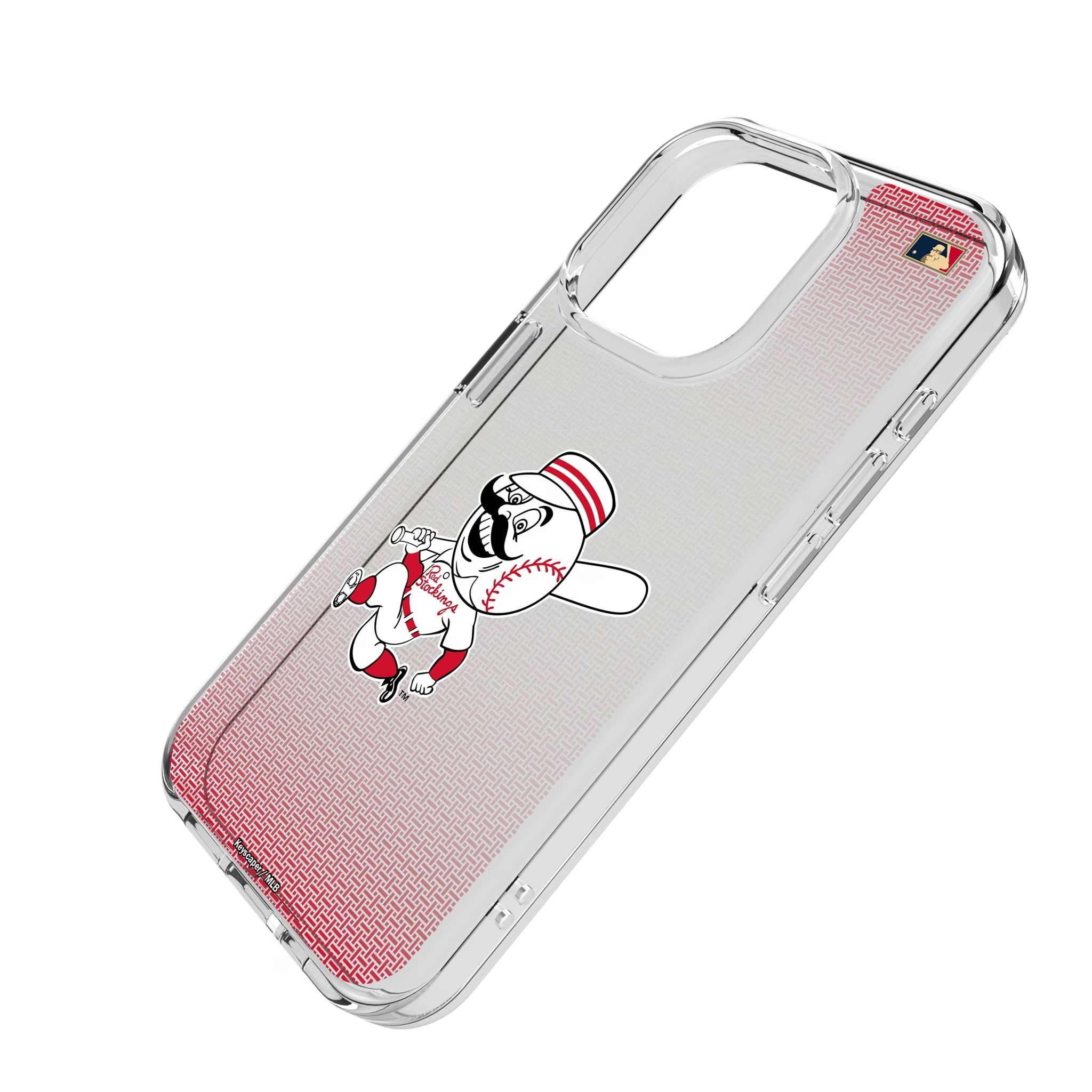 Cincinnati Reds 1953-1967 - Cooperstown Collection Linen Clear Phone Case for Apple iPhone - Sports Gifts, Sports Memorabilia, Sports Collectibles, Fan Shop