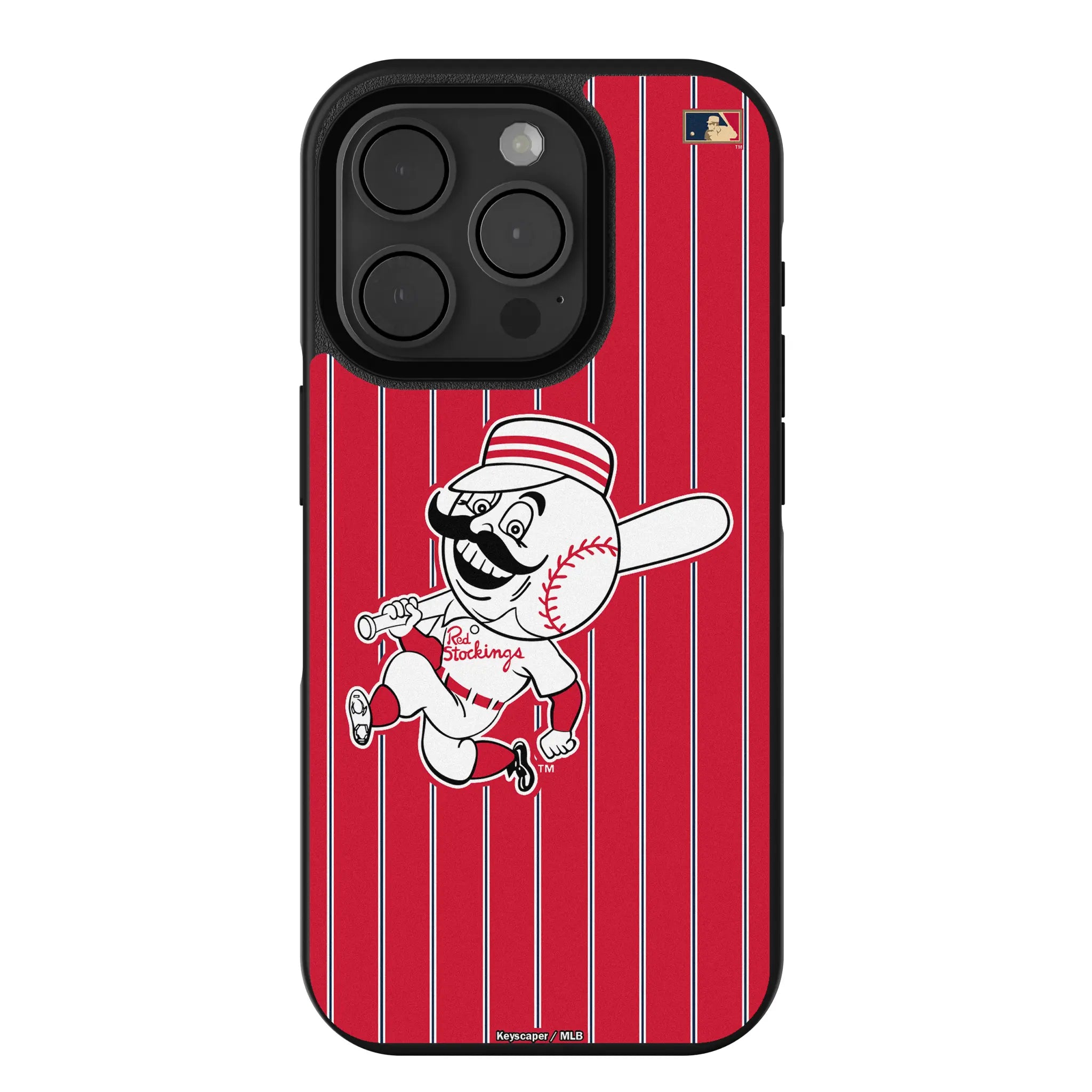 Cincinnati Reds 1953-1967 - Cooperstown Collection Pinstripe Bump Phone Case