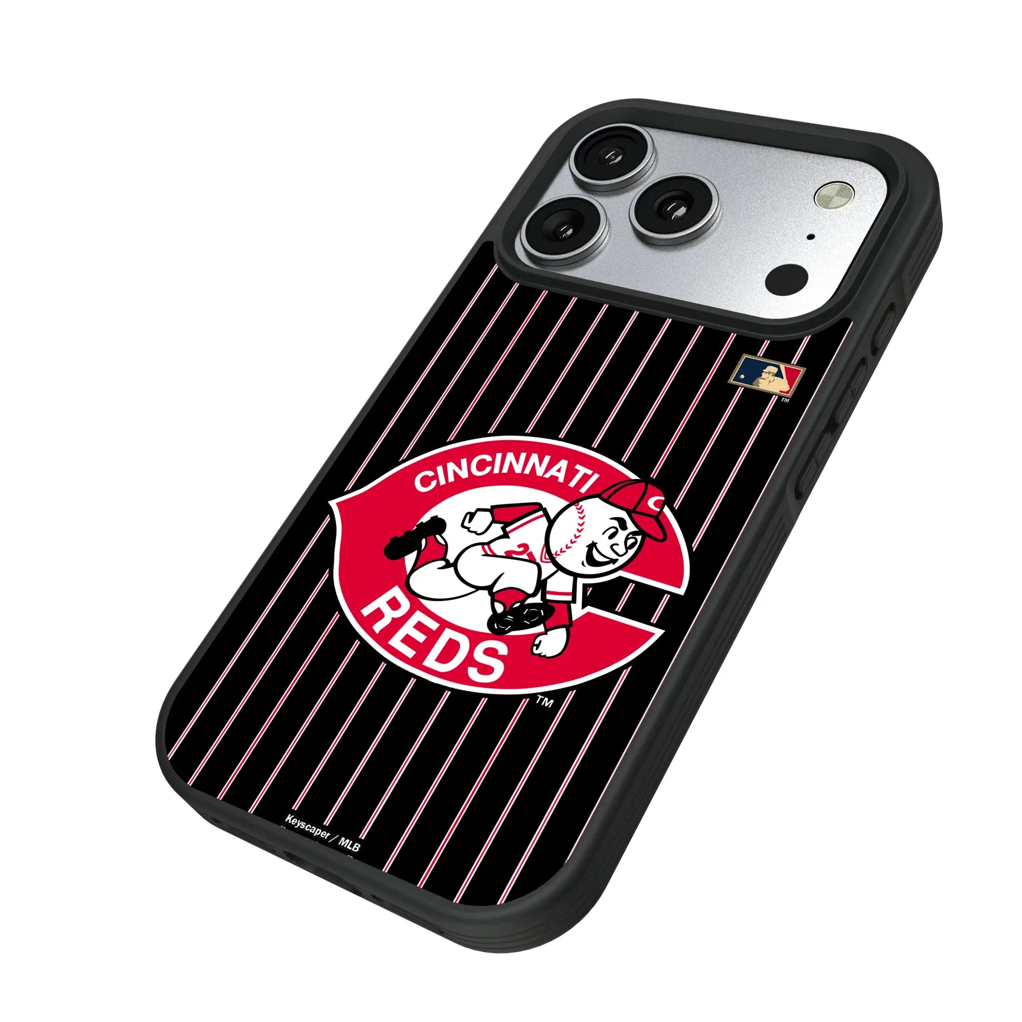 Cincinnati Reds 1974-1992 - Cooperstown Collection Pinstripe Bump Phone Case