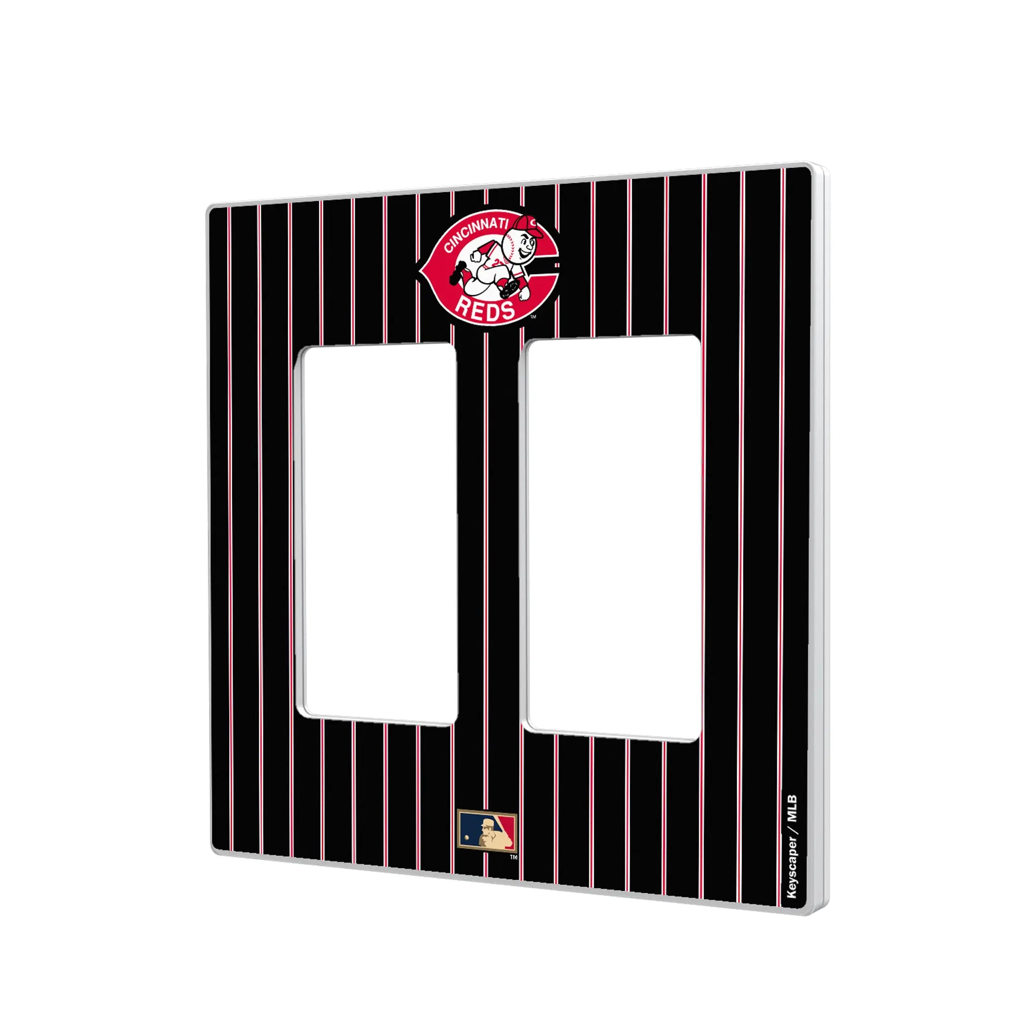 Cincinnati Reds 1974-1992 - Cooperstown Collection Pinstripe Hidden-Screw Light Switch Plate