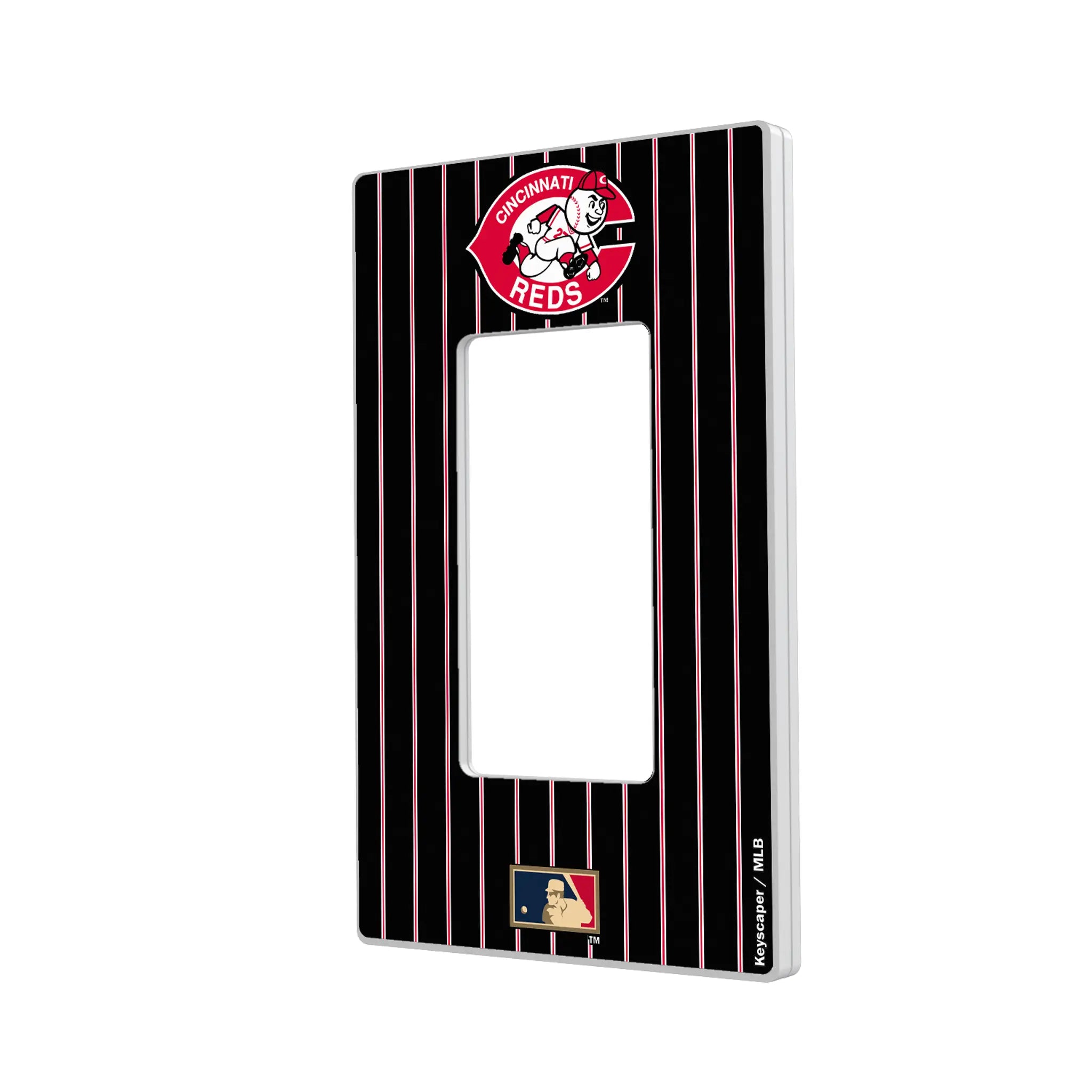 Cincinnati Reds 1974-1992 - Cooperstown Collection Pinstripe Hidden-Screw Light Switch Plate