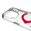 Cincinnati Reds Confetti Clear Phone Case for Apple iPhone