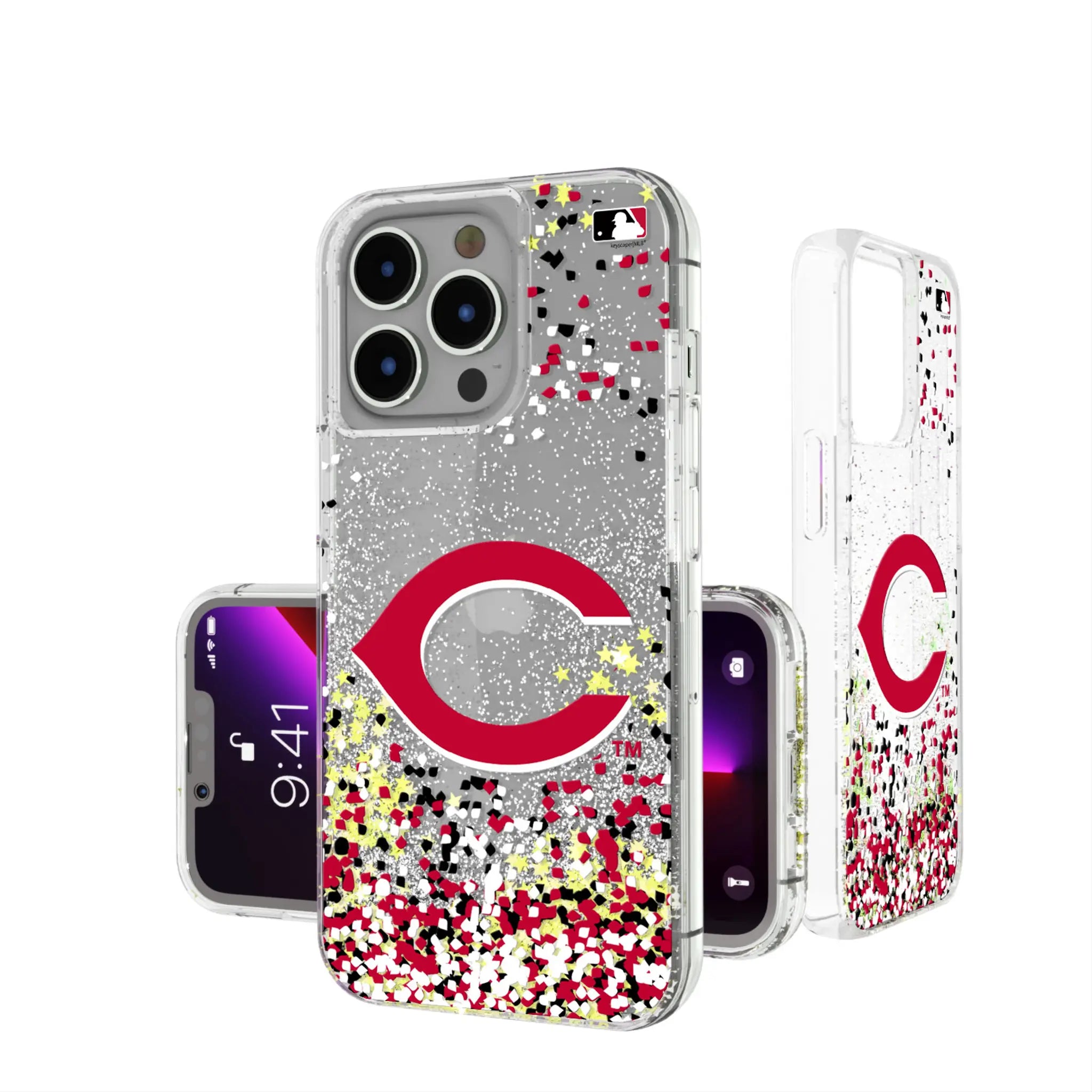 Cincinnati Reds Confetti Glitter Phone Case