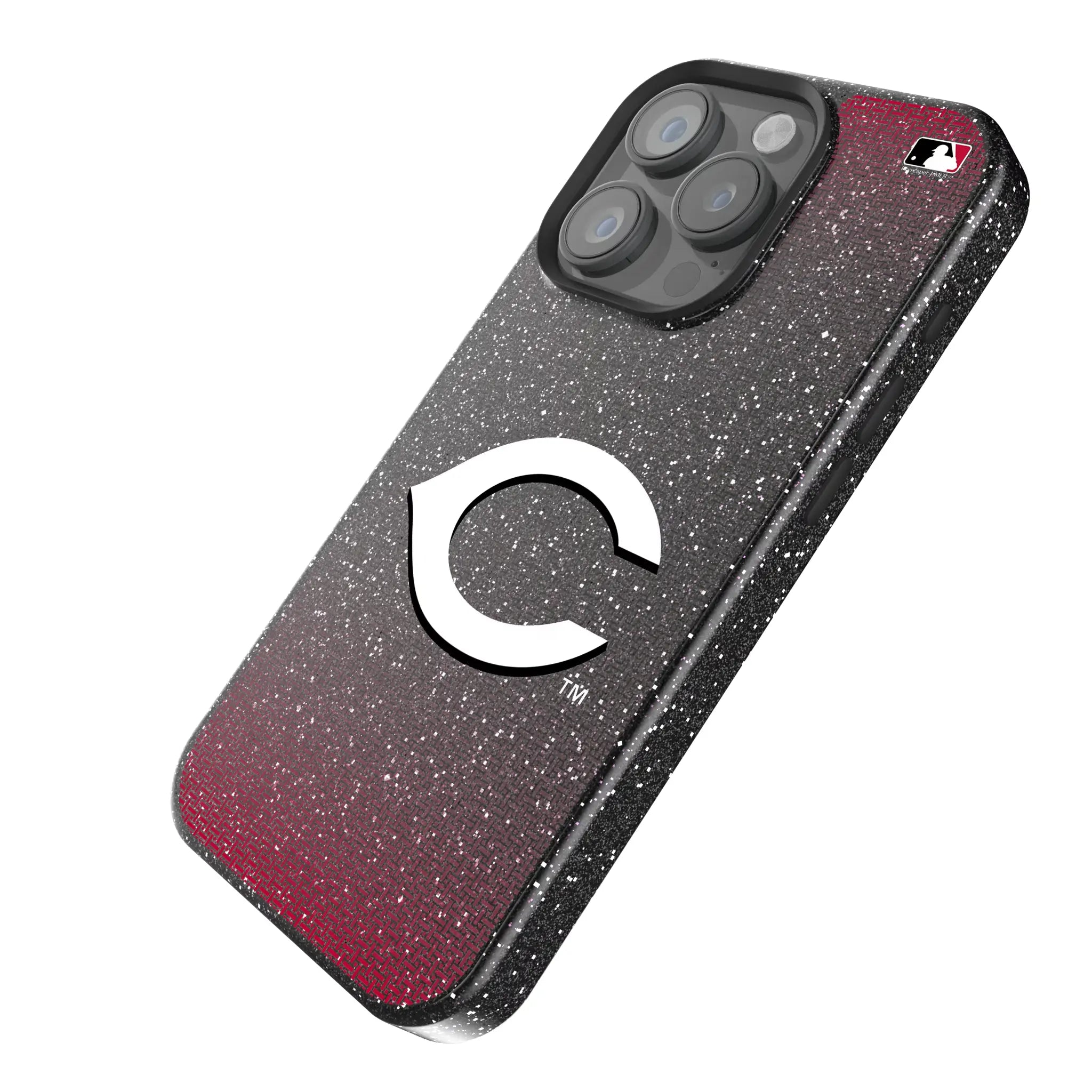 Cincinnati Reds Linen Bling Phone Case for Apple iPhone