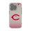 Cincinnati Reds Linen Clear Phone Case for Apple iPhone
