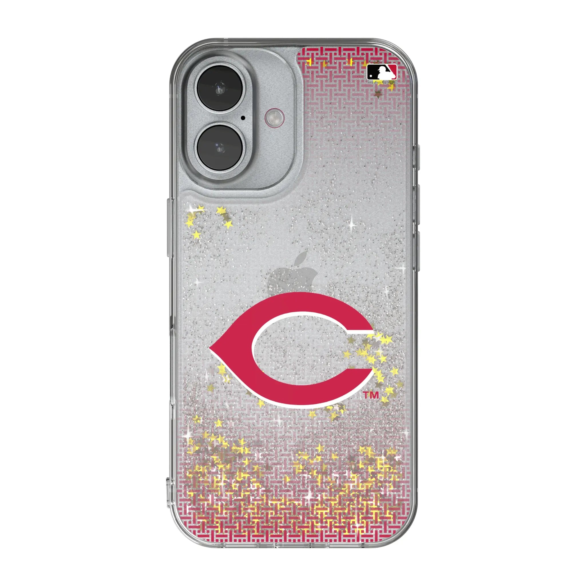 Cincinnati Reds Linen Glitter Phone Case