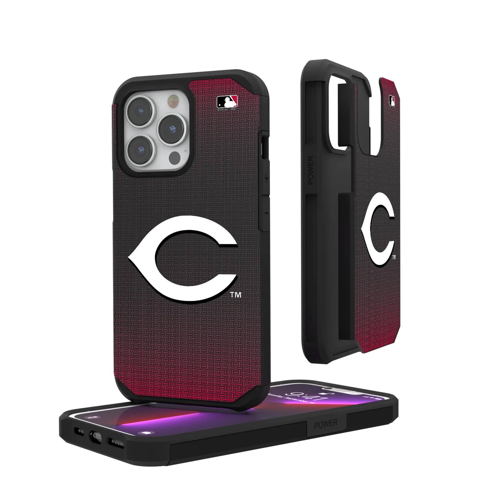 Cincinnati Reds Linen Rugged Phone Case