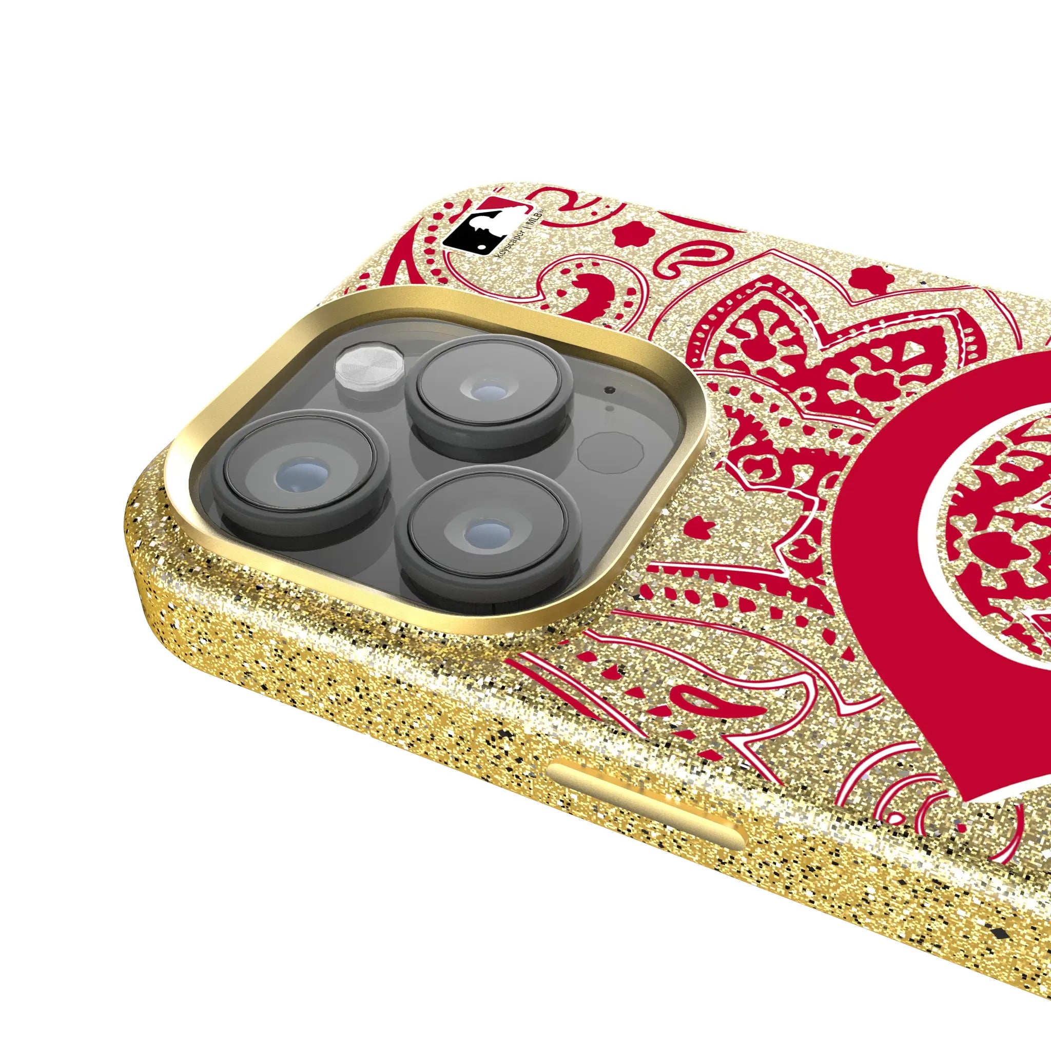 Cincinnati Reds Paisley Bling Phone Case