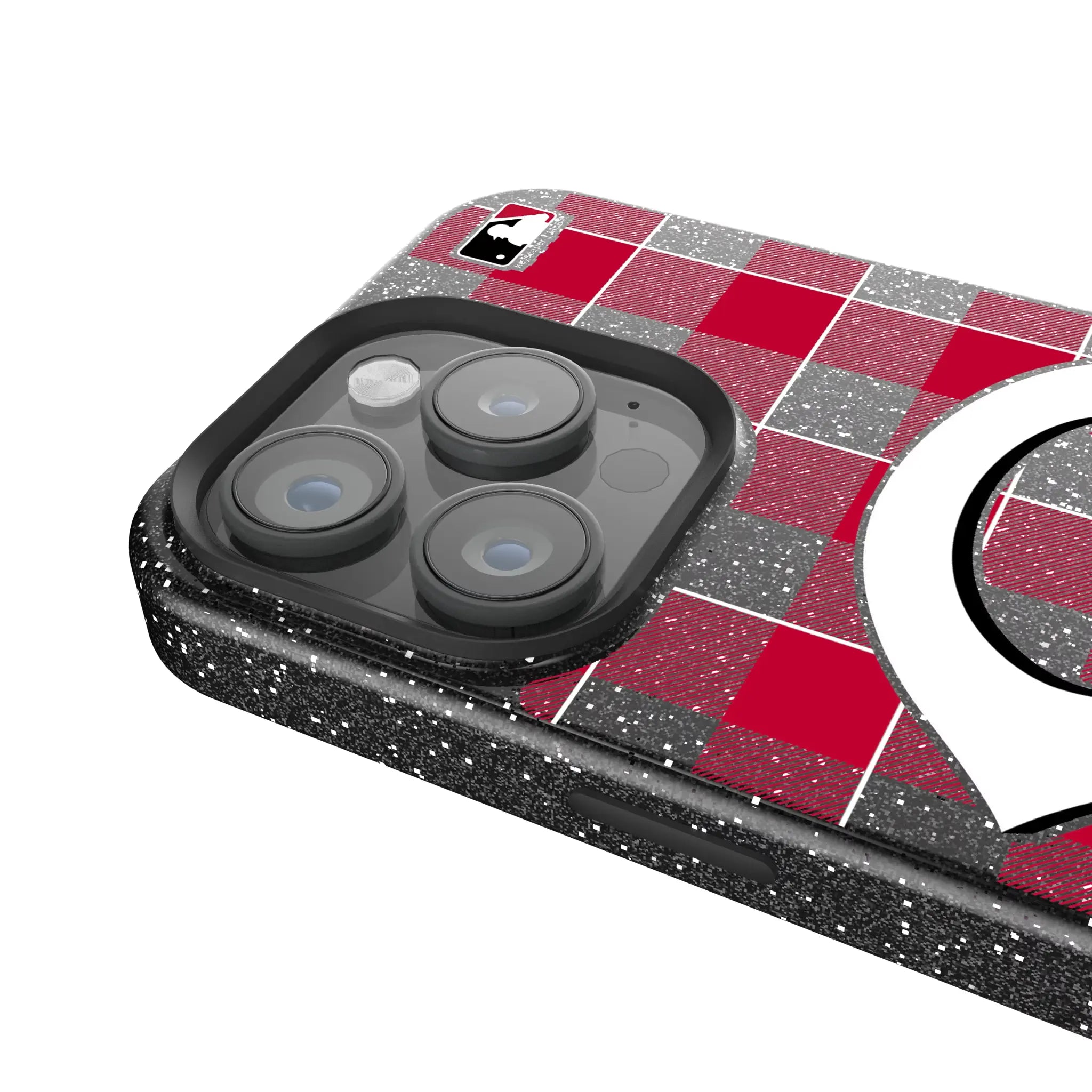 Cincinnati Reds Plaid Bling Phone Case