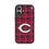 Cincinnati Reds Plaid MagSafe Compatible Phone Case for Apple iPhone