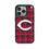 Cincinnati Reds Plaid MagSafe Compatible Phone Case for Apple iPhone