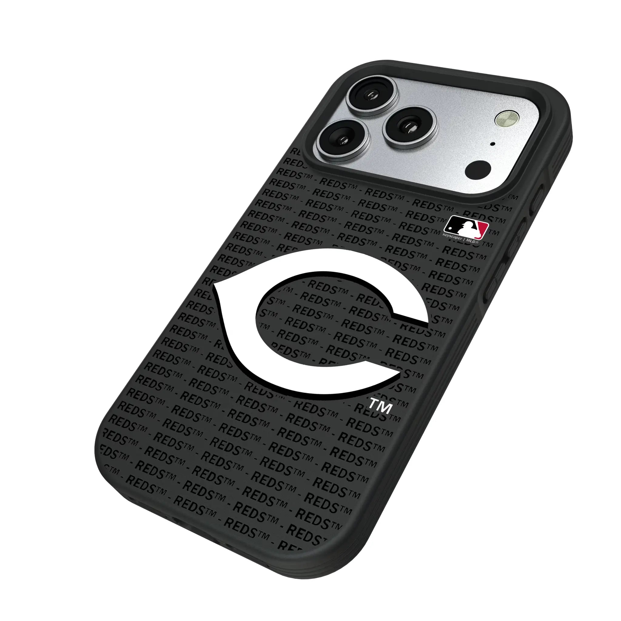 Cincinnati Reds Text Backdrop Bump Phone Case