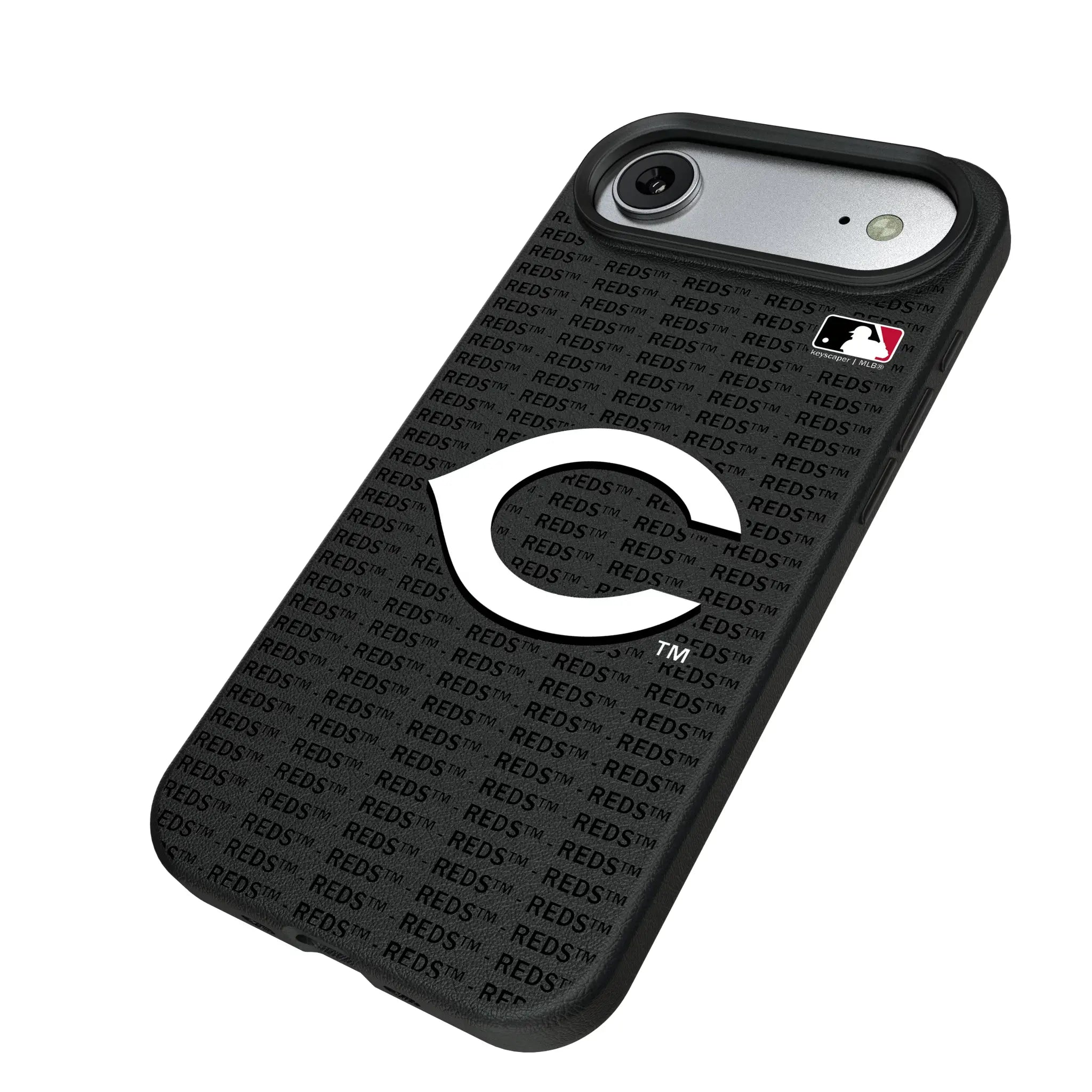 Cincinnati Reds Text Backdrop MagSafe Compatible Phone Case for Apple iPhone