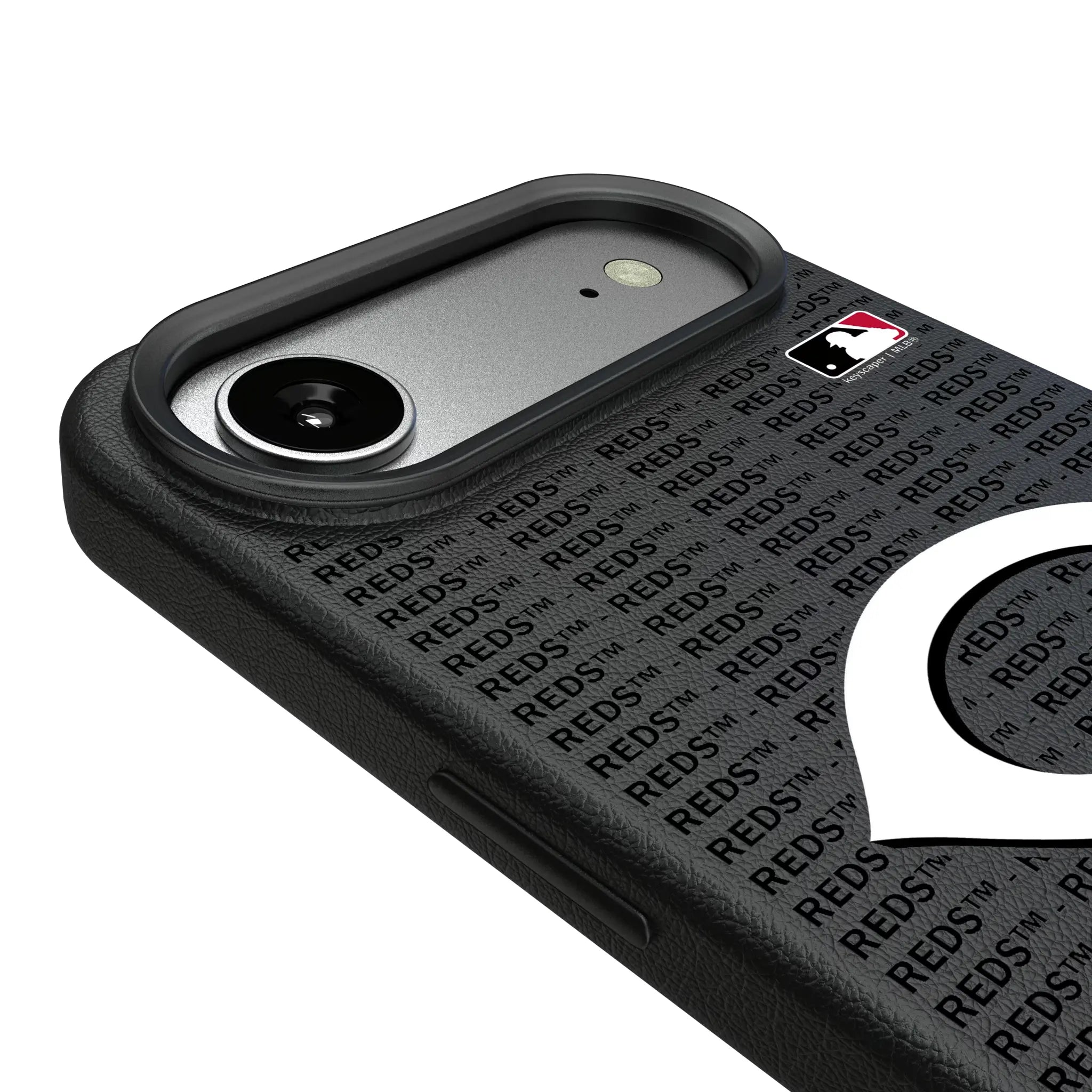 Cincinnati Reds Text Backdrop MagSafe Compatible Phone Case for Apple iPhone