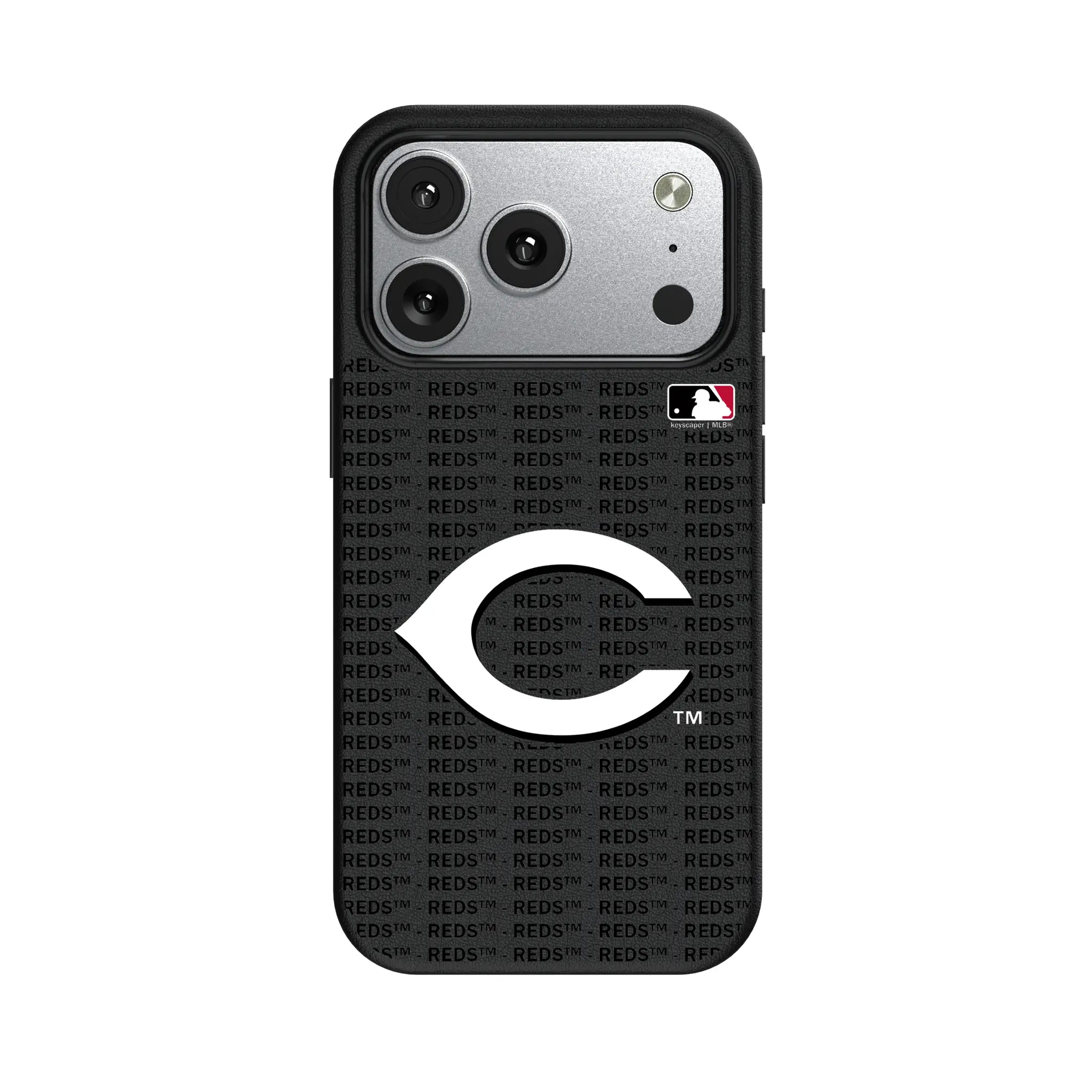Cincinnati Reds Text Backdrop MagSafe Compatible Phone Case for Apple iPhone