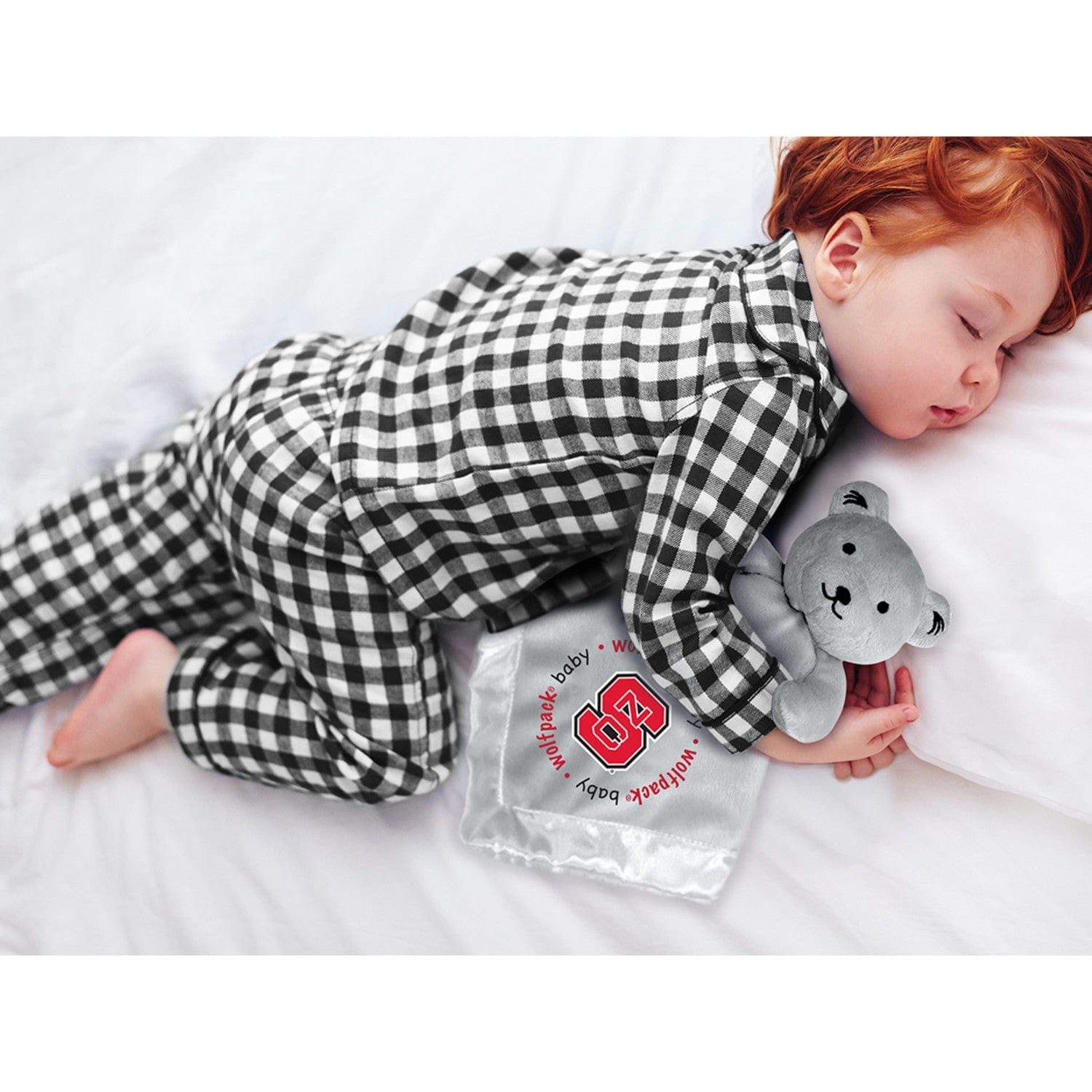 NC State Wolfpack Security Bear - Gray - Sports Gifts, Sports Memorabilia, Sports Collectibles, Fan Shop