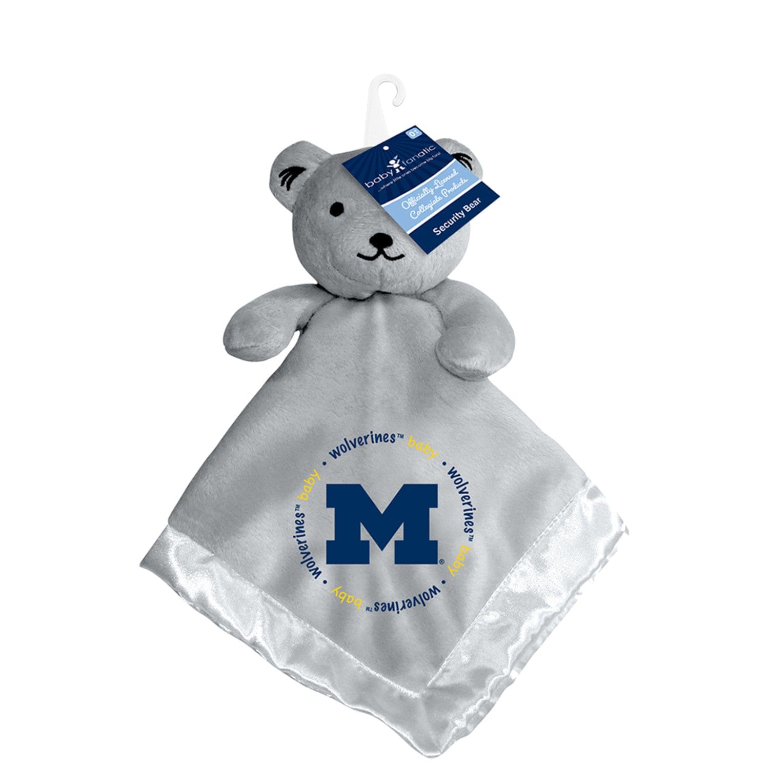 Michigan Wolverines Security Bear in Gray - Sports Gifts, Sports Memorabilia, Sports Collectibles, Fan Shop