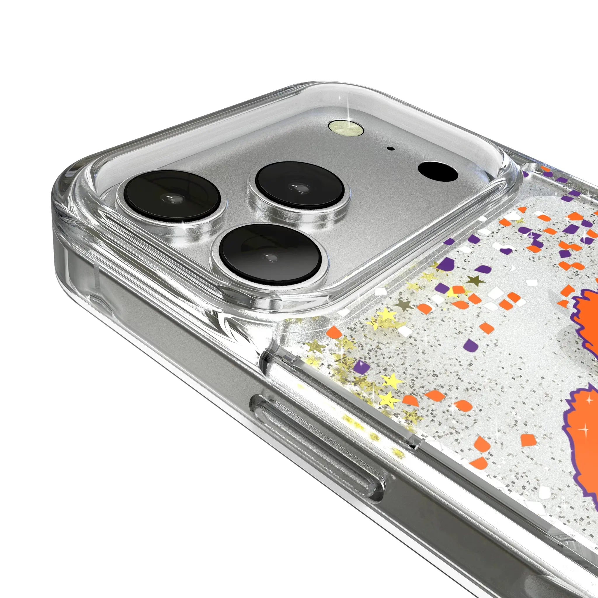 Clemson University Tigers Confetti Glitter Phone Case