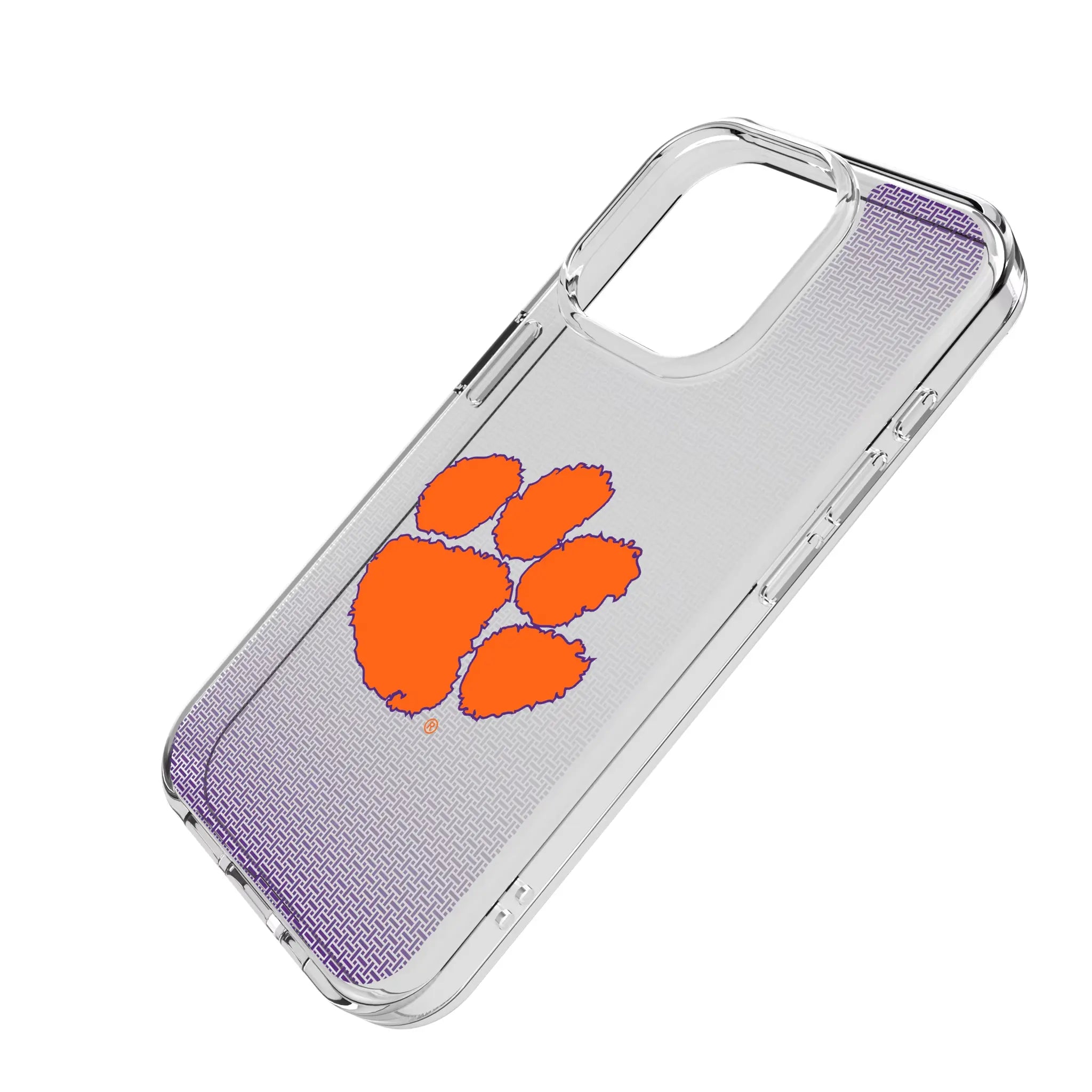 Clemson University Tigers Linen Clear Phone Case for Apple iPhone