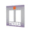 Clemson University Tigers Linen Hidden-Screw Light Switch Plate