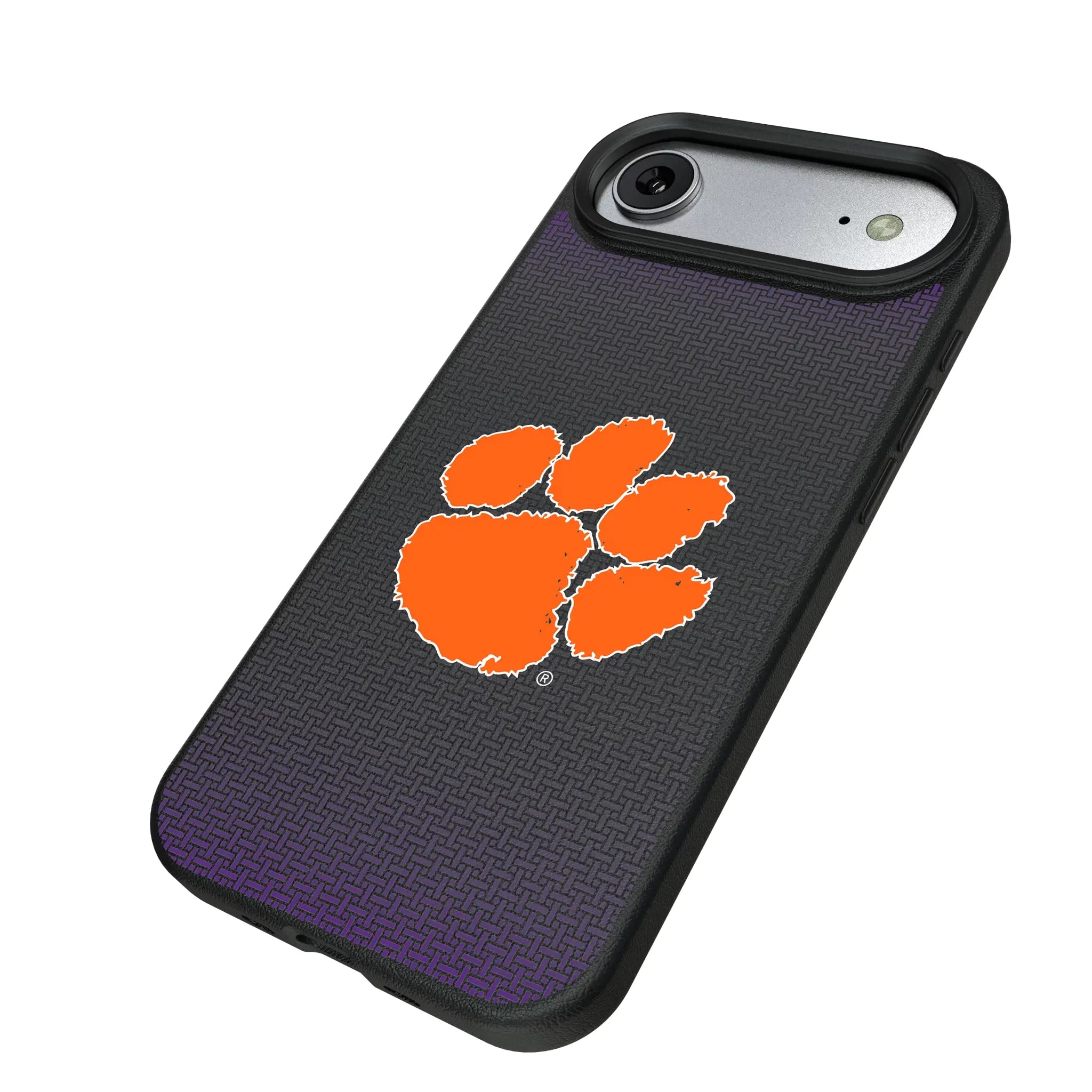 Clemson University Tigers Linen MagSafe Compatible Phone Case for Apple iPhone