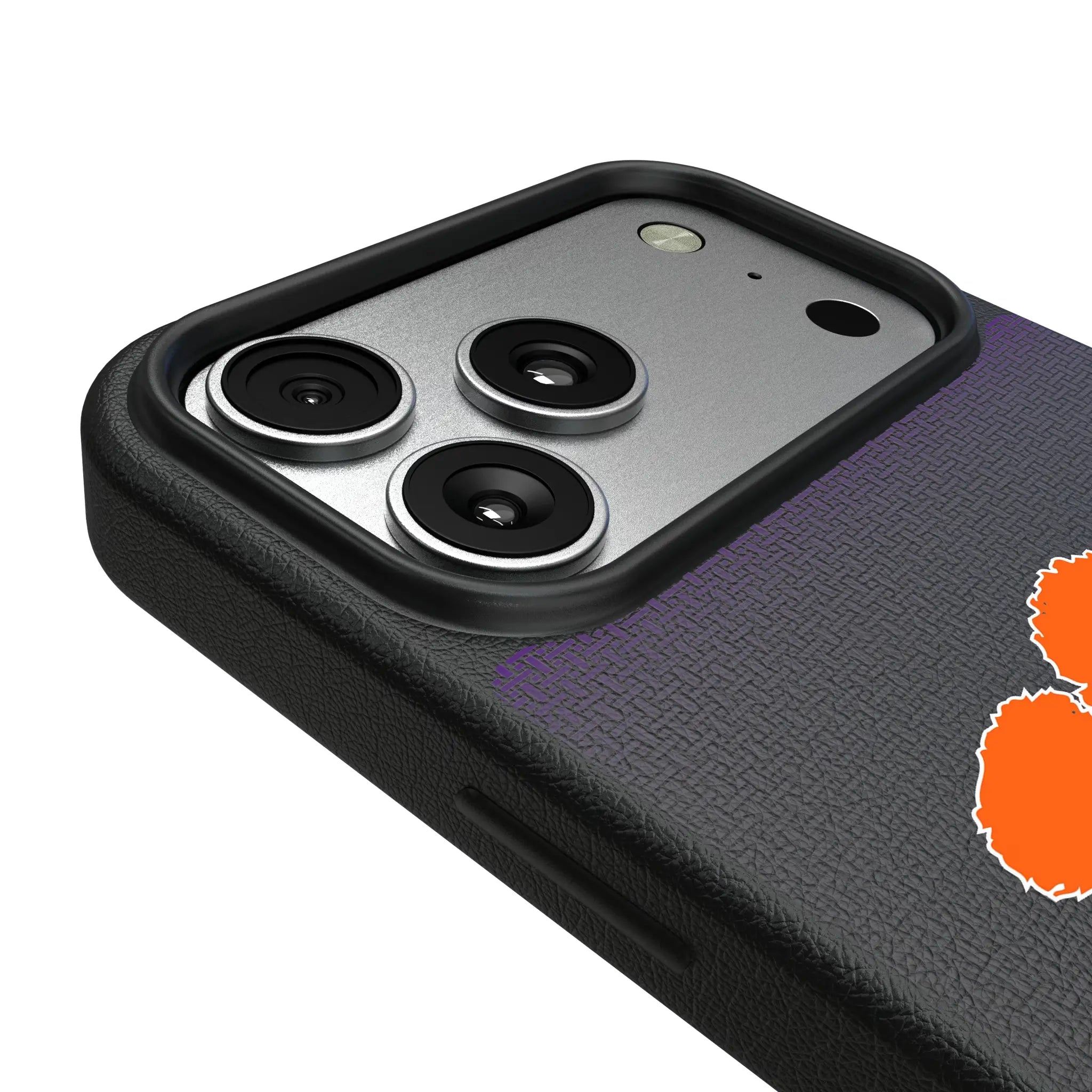 Clemson University Tigers Linen MagSafe Compatible Phone Case for Apple iPhone