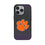 Clemson University Tigers Linen MagSafe Compatible Phone Case for Apple iPhone