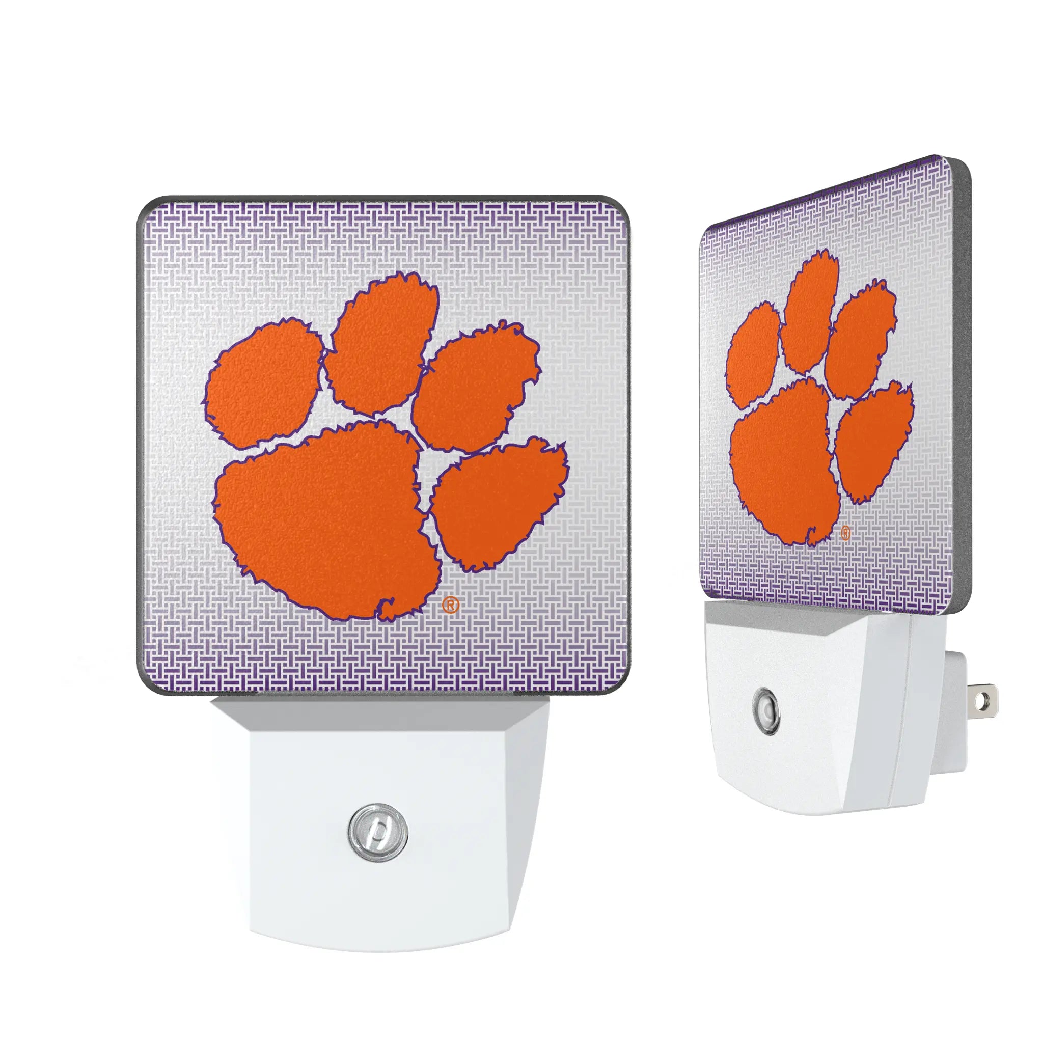 Clemson University Tigers Linen Night Light 2-Pack