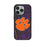 Clemson University Tigers Paisley MagSafe Compatible Phone Case for Apple iPhone