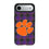 Clemson University Tigers Plaid MagSafe Compatible Phone Case for Apple iPhone