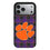 Clemson University Tigers Plaid MagSafe Compatible Phone Case for Apple iPhone