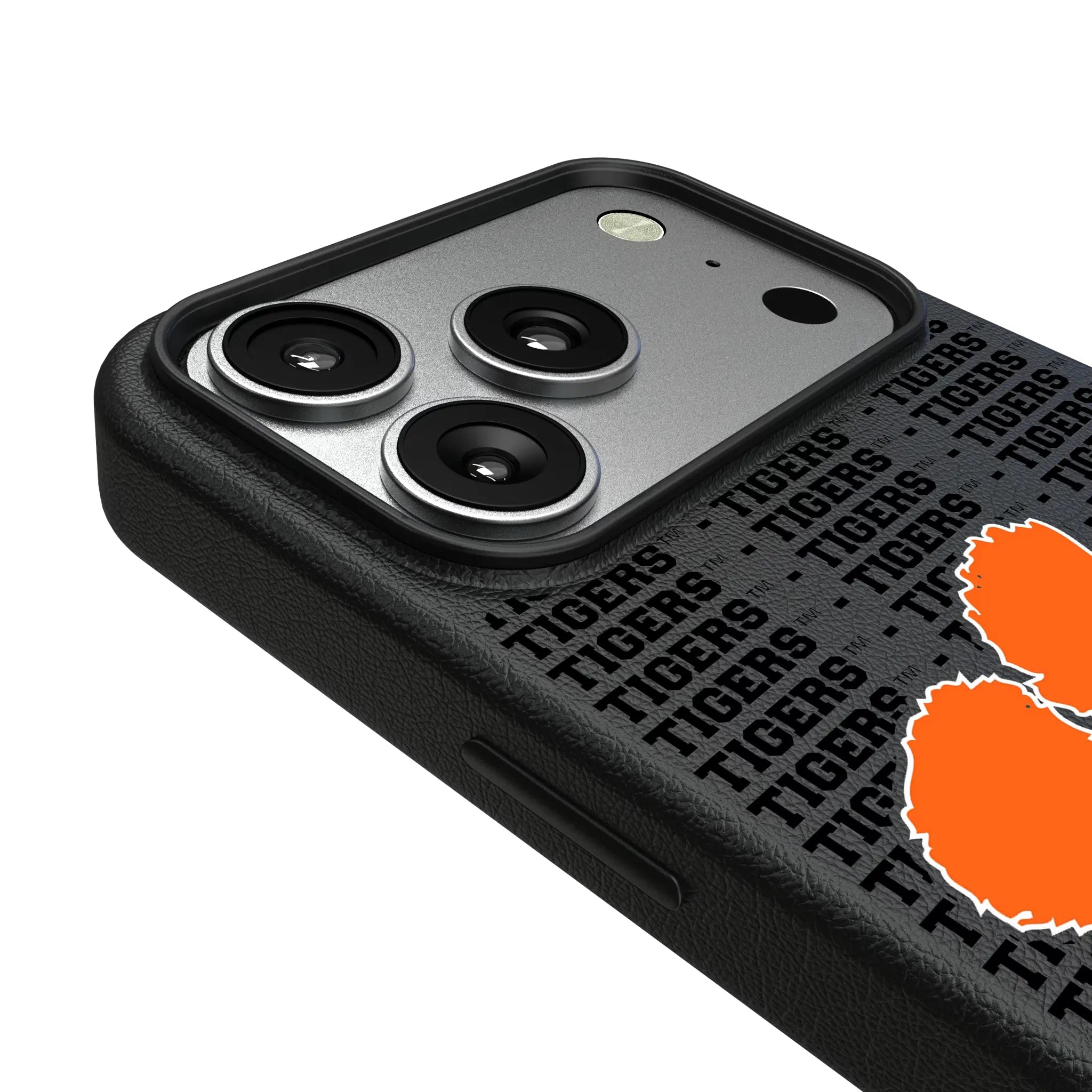 Clemson University Tigers Text Backdrop MagSafe Compatible Phone Case for Apple iPhone