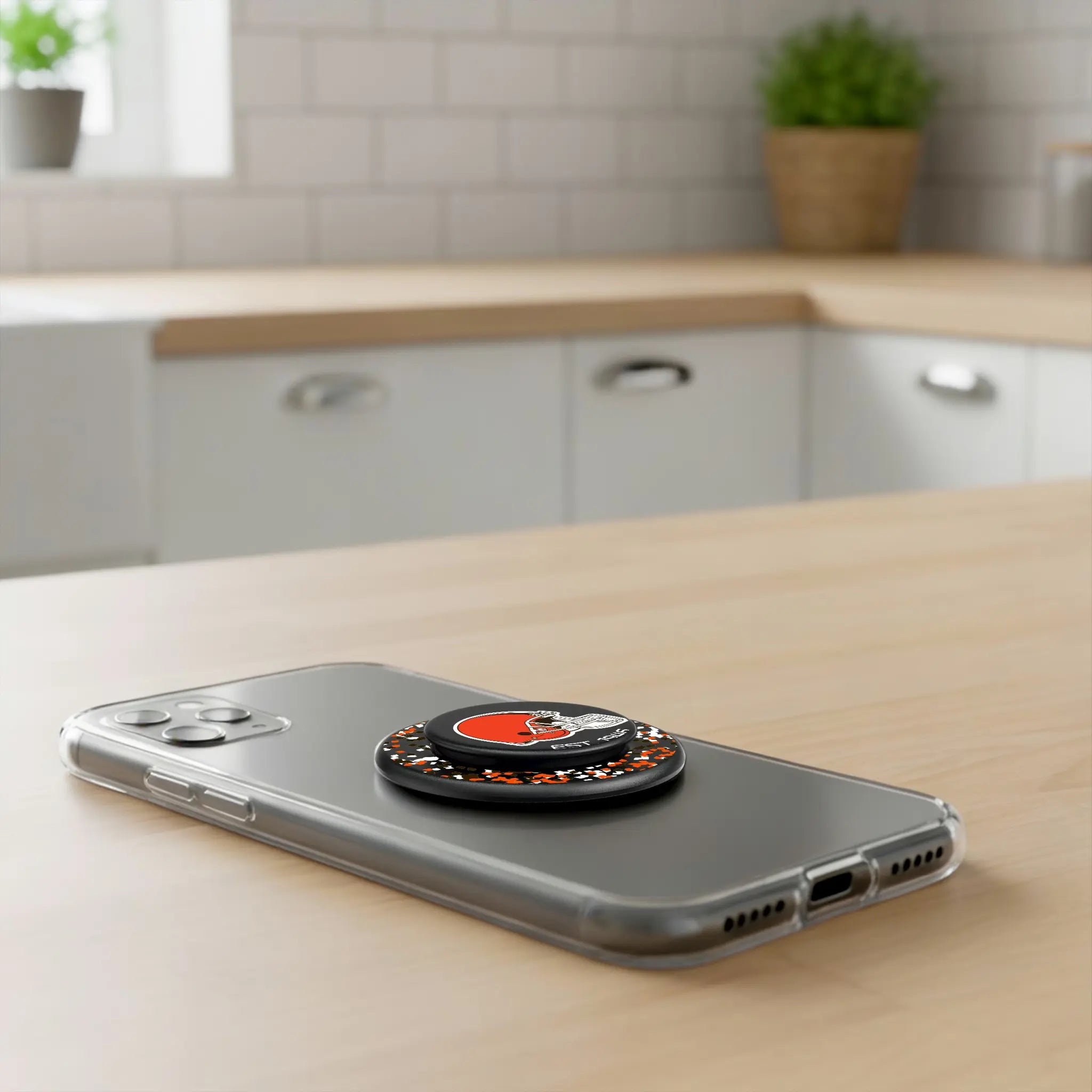 Cleveland Browns Confetti PopSockets Magnetic Phone Grip and Stand