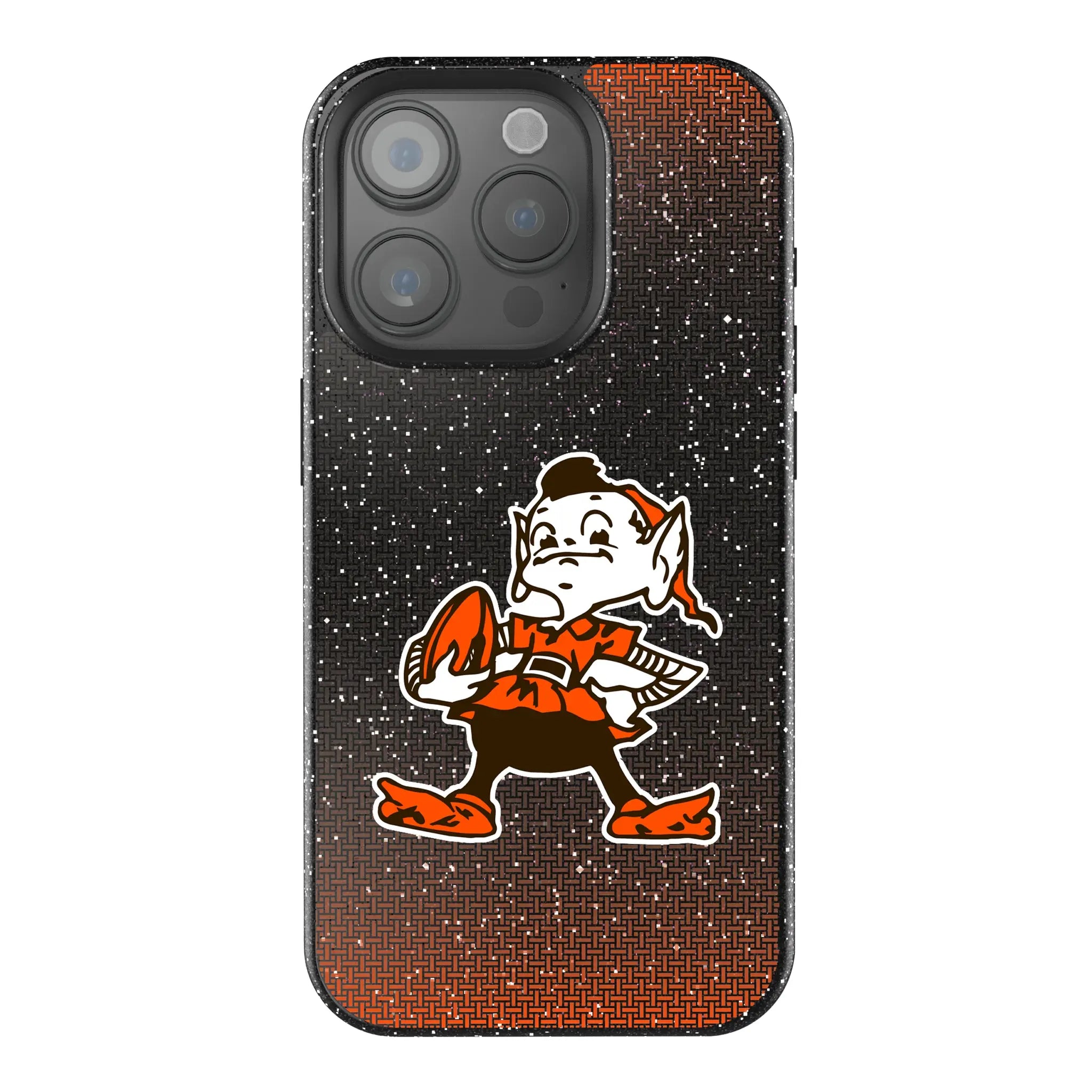 Cleveland Browns Historic Collection Linen Bling Phone Case for Apple iPhone