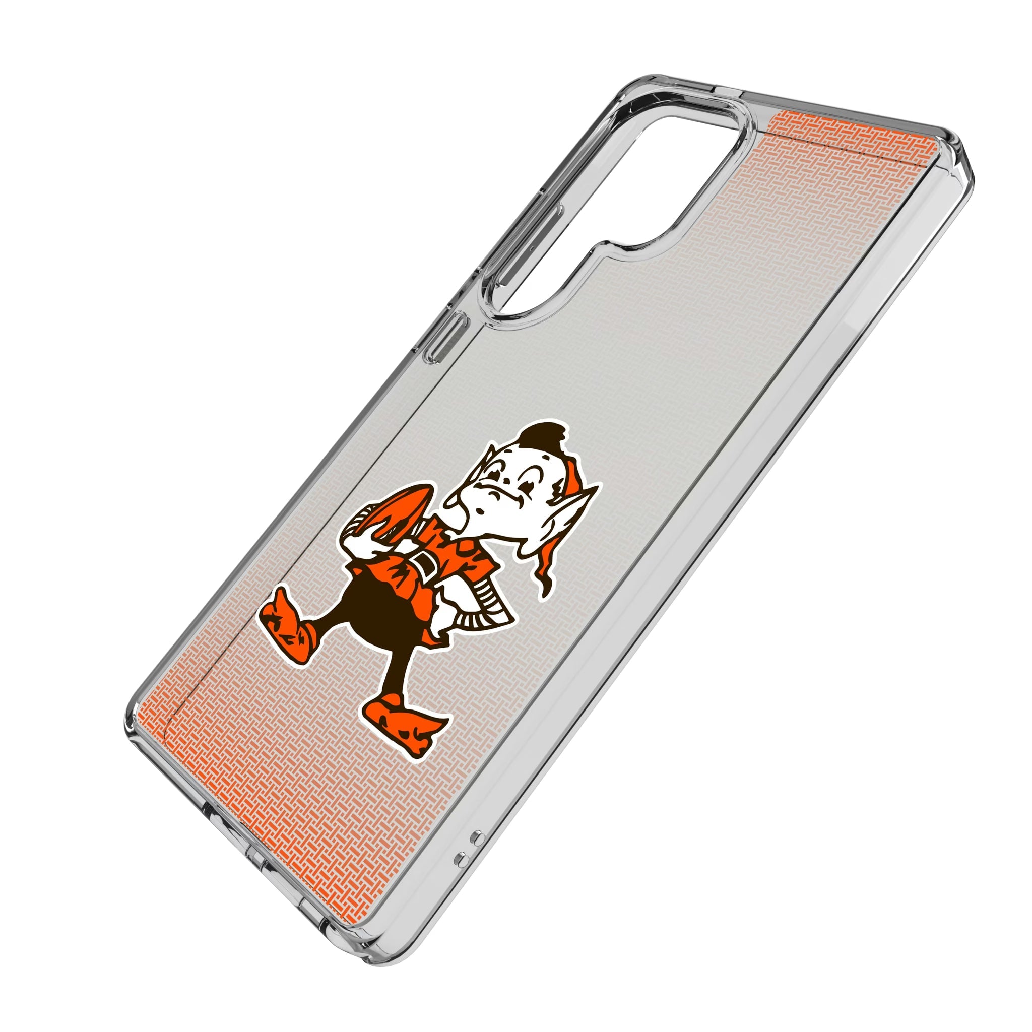 Cleveland Browns Historic Collection Linen Clear Phone Case for Samsung Galaxy - Sports Gifts, Sports Memorabilia, Sports Collectibles, Fan Shop