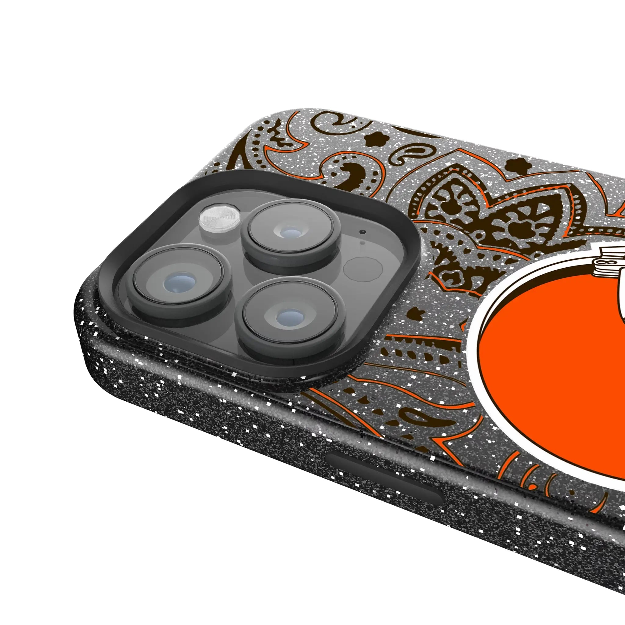 Cleveland Browns Paisley Bling Phone Case